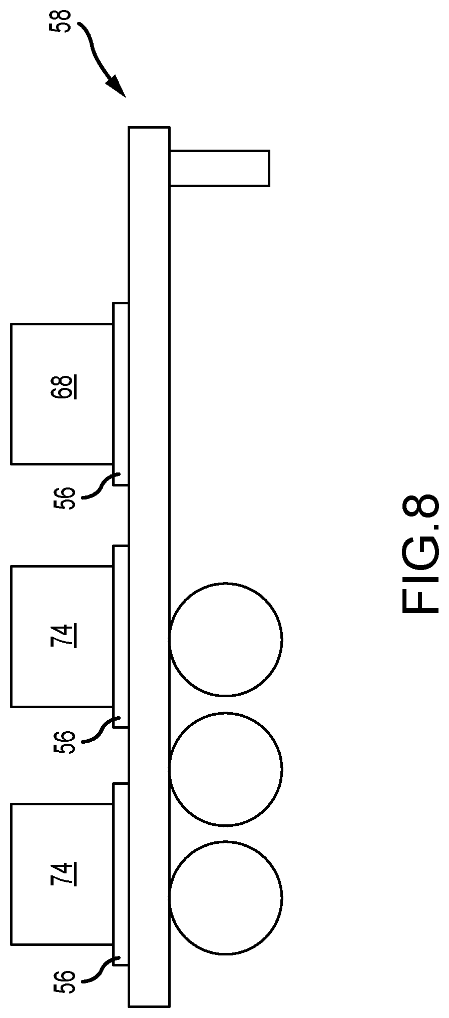 Patent US11815082 Figure 8 – Constant voltage power distribution system for use with an electric hydraulic fracturing system