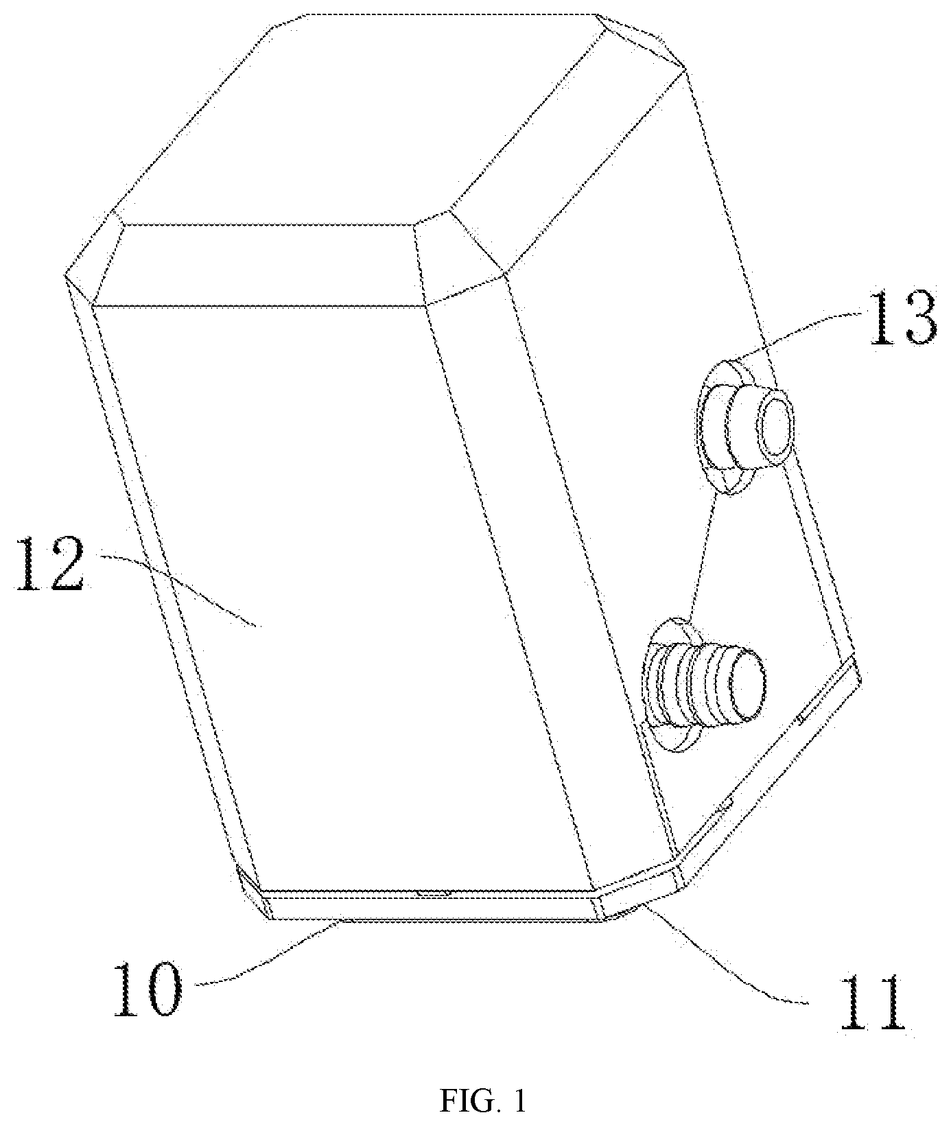 Patent US11815104 Figure 1 – Integrated water-cooling pump