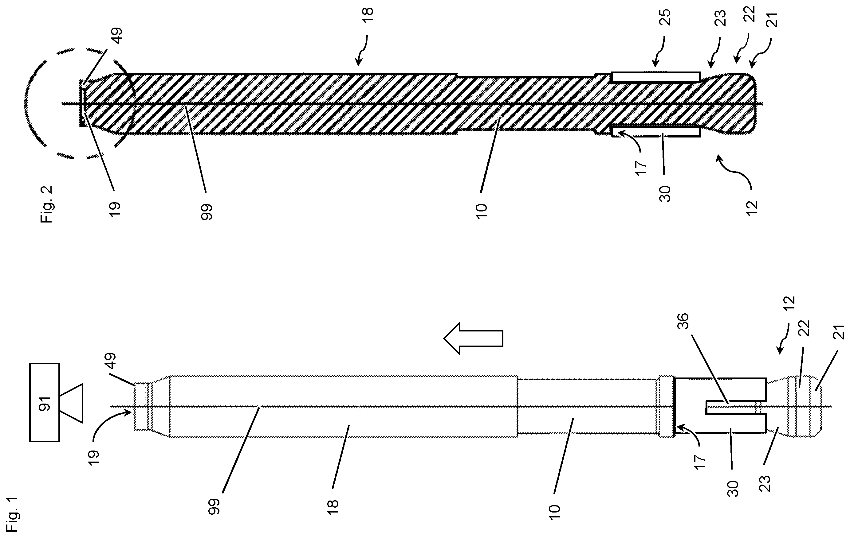 Patent US11815115 — Expansion anchor with protected optical code — Figure 1