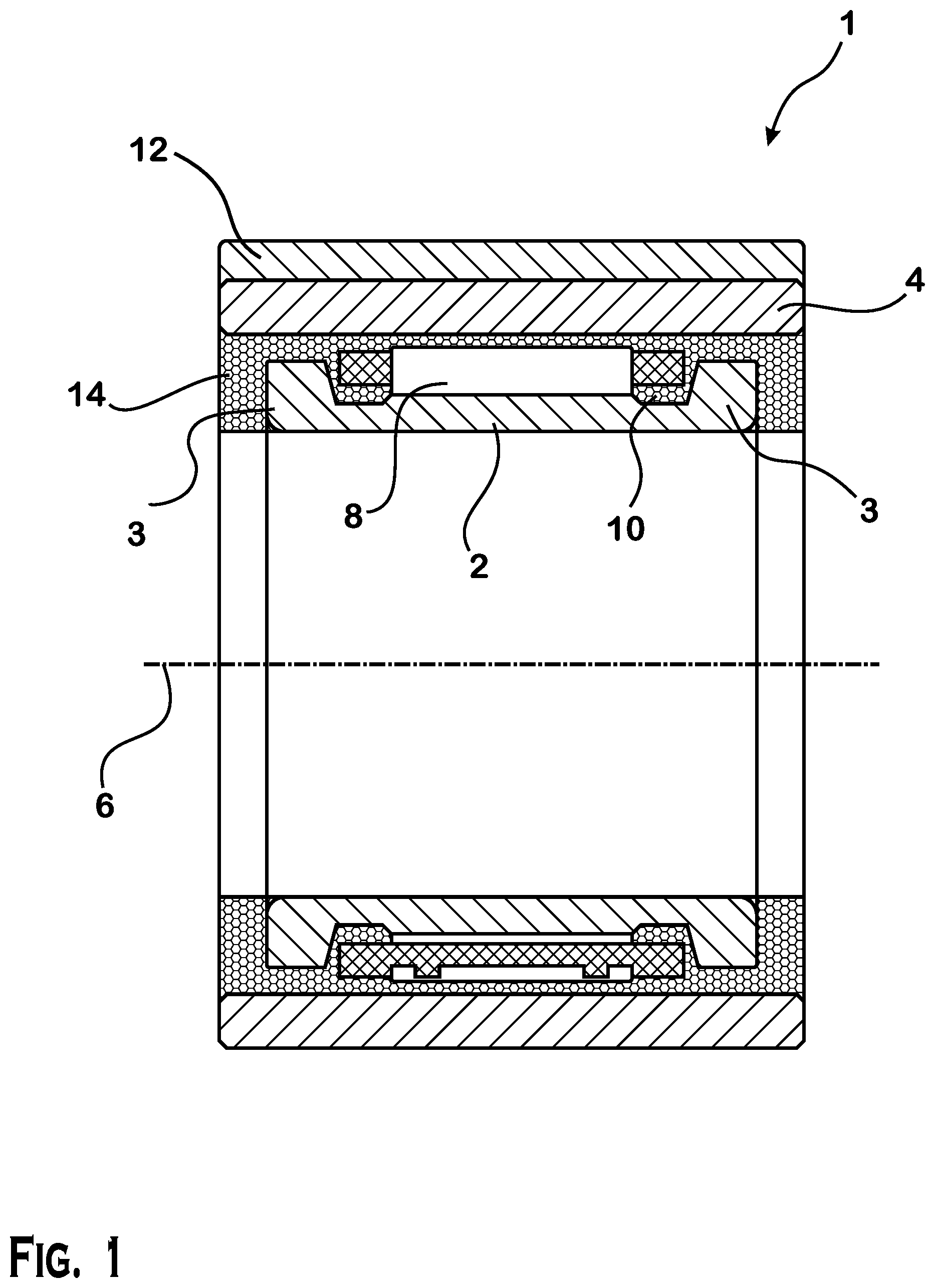 Patent US11815129 — Needle roller bearing — Figure 1
