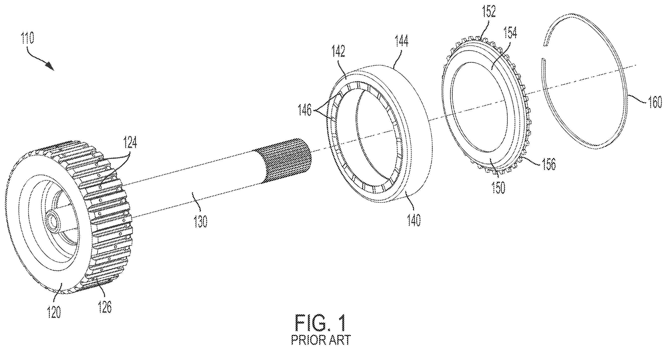 Patent US11815137 Figure 1 – Clutch hub assembly with improved oil flow
