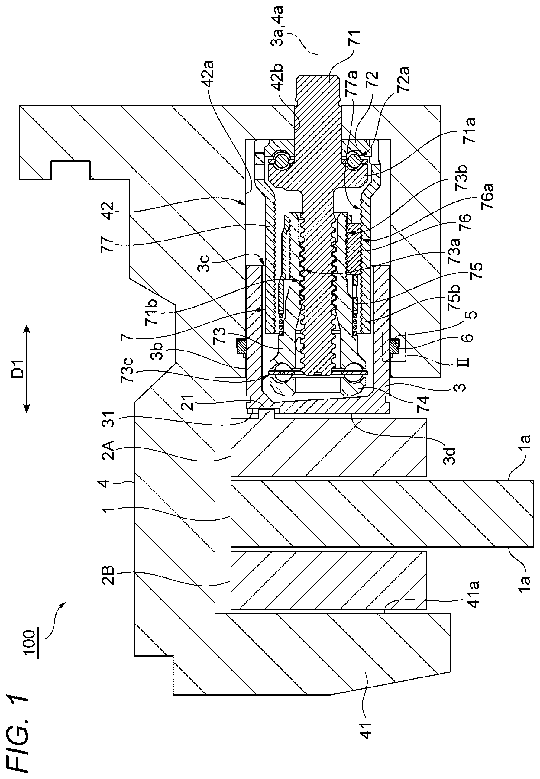 Patent US11815141 — Disk brake — Figure 1