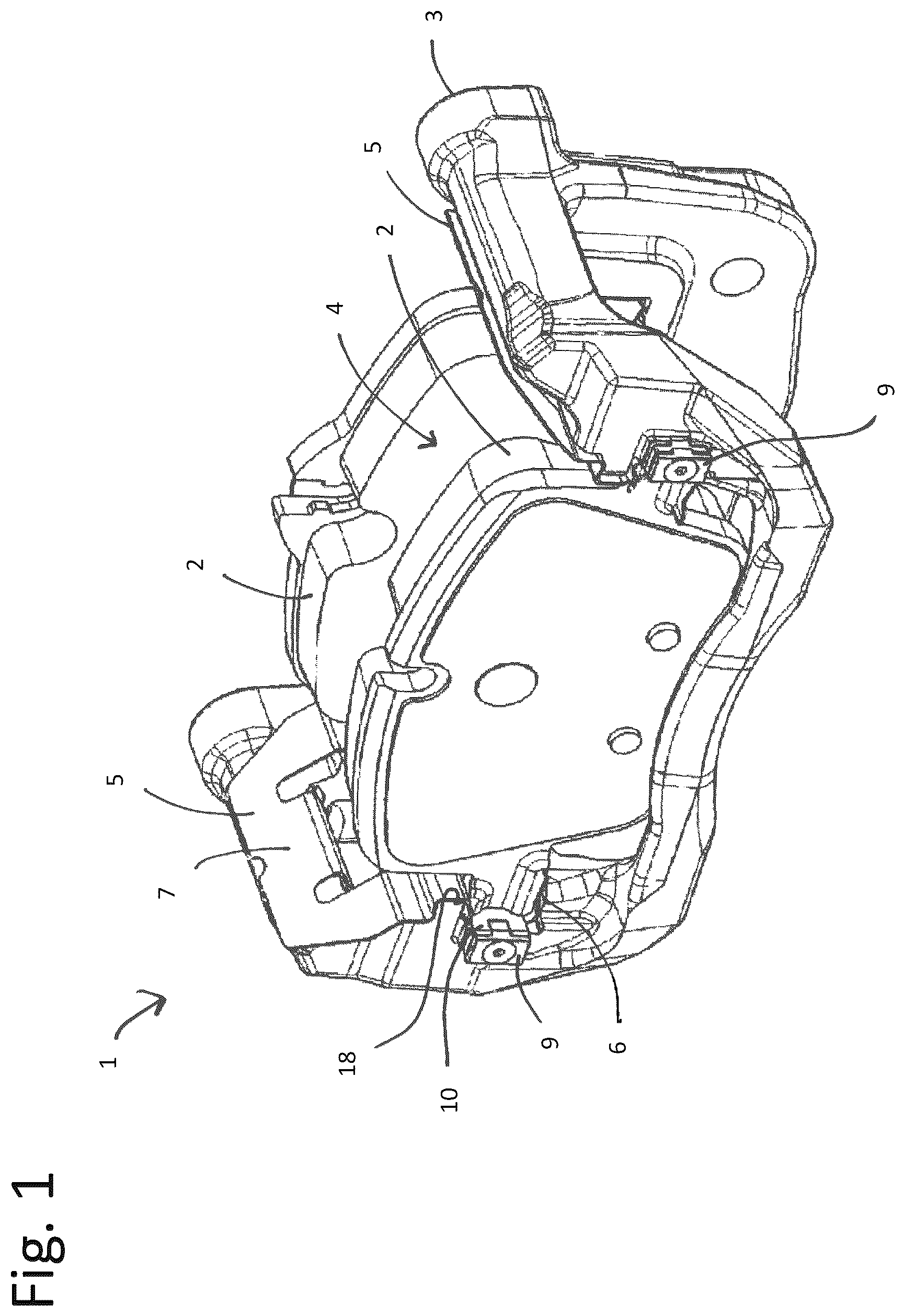 Patent US11815144 — Retraction spring for retracting a brake pad — Figure 1