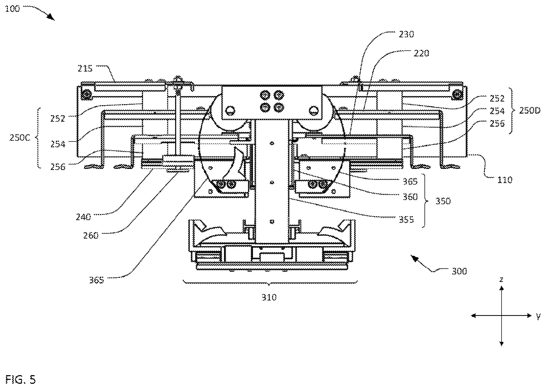 Patent US11815153 Figure 5 – Passive motion isolation system