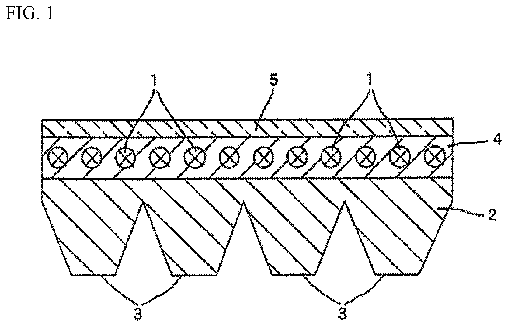 Patent US11815158 — Core wire for friction transmission belts, friction transmission belt, and manufacturing methods therefor — Figure 1