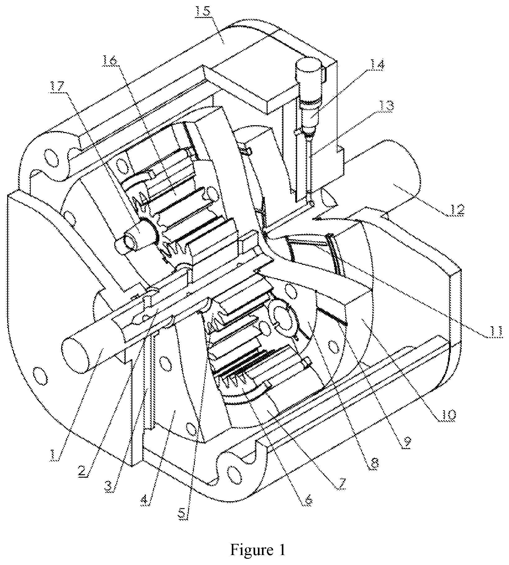 Patent US11815160 — Gearbox — Figure 1