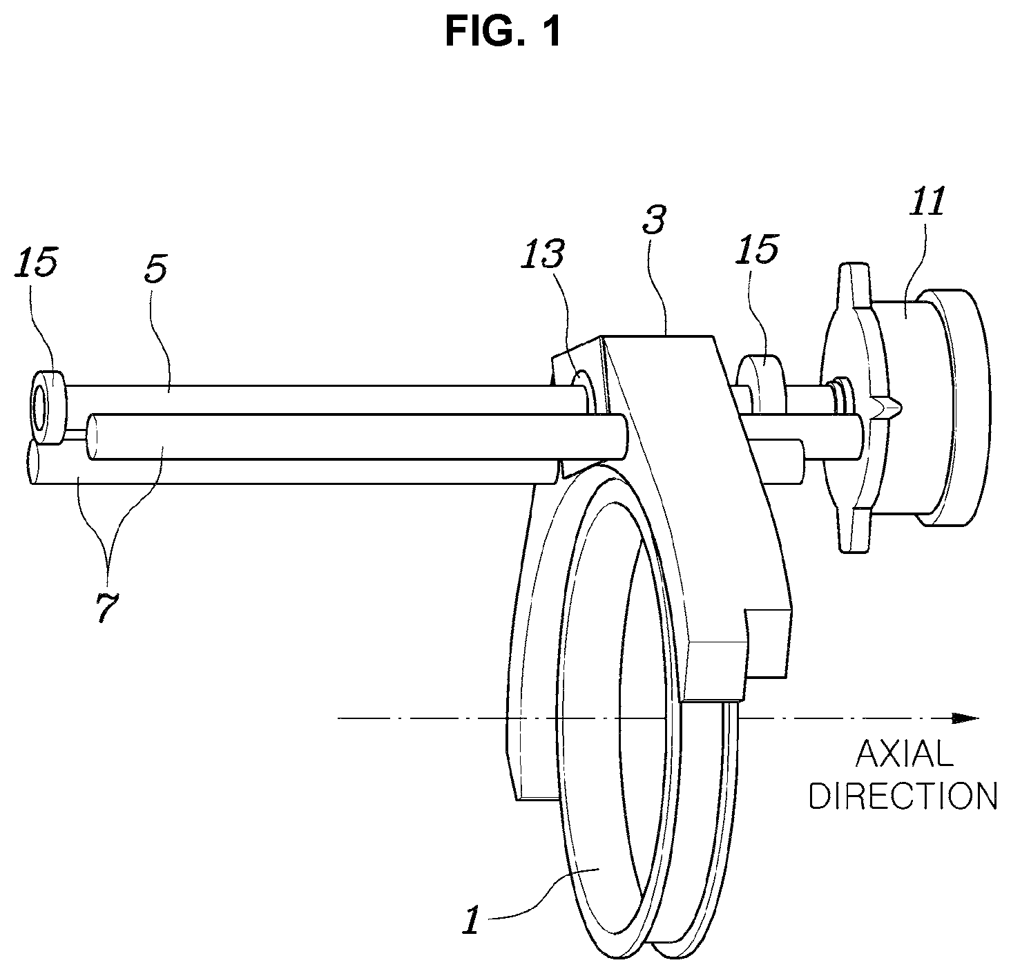 Patent US11815179 — Actuator for transmission — Figure 1