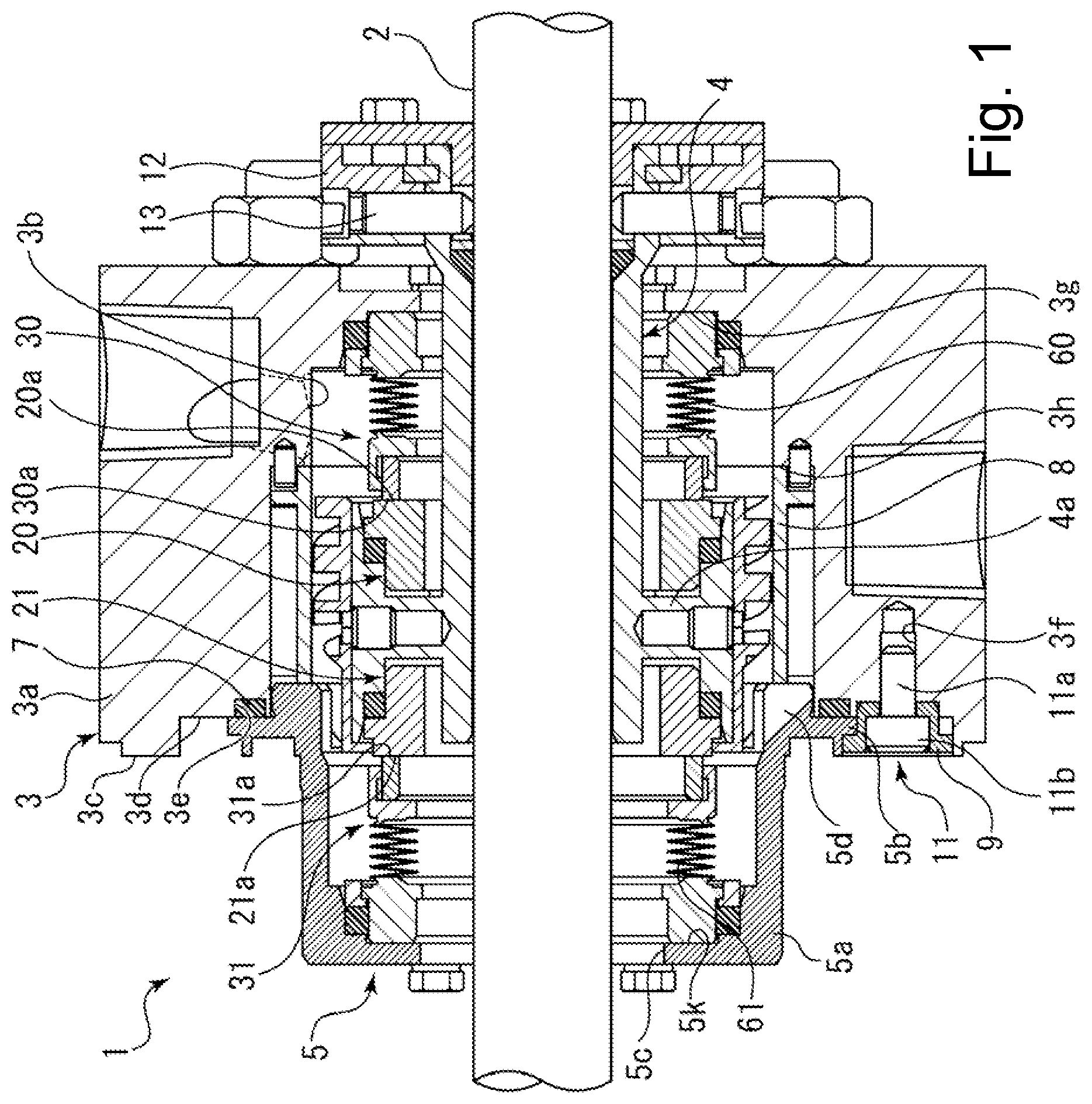 Patent US11815183 — Mechanical seal — Figure 1
