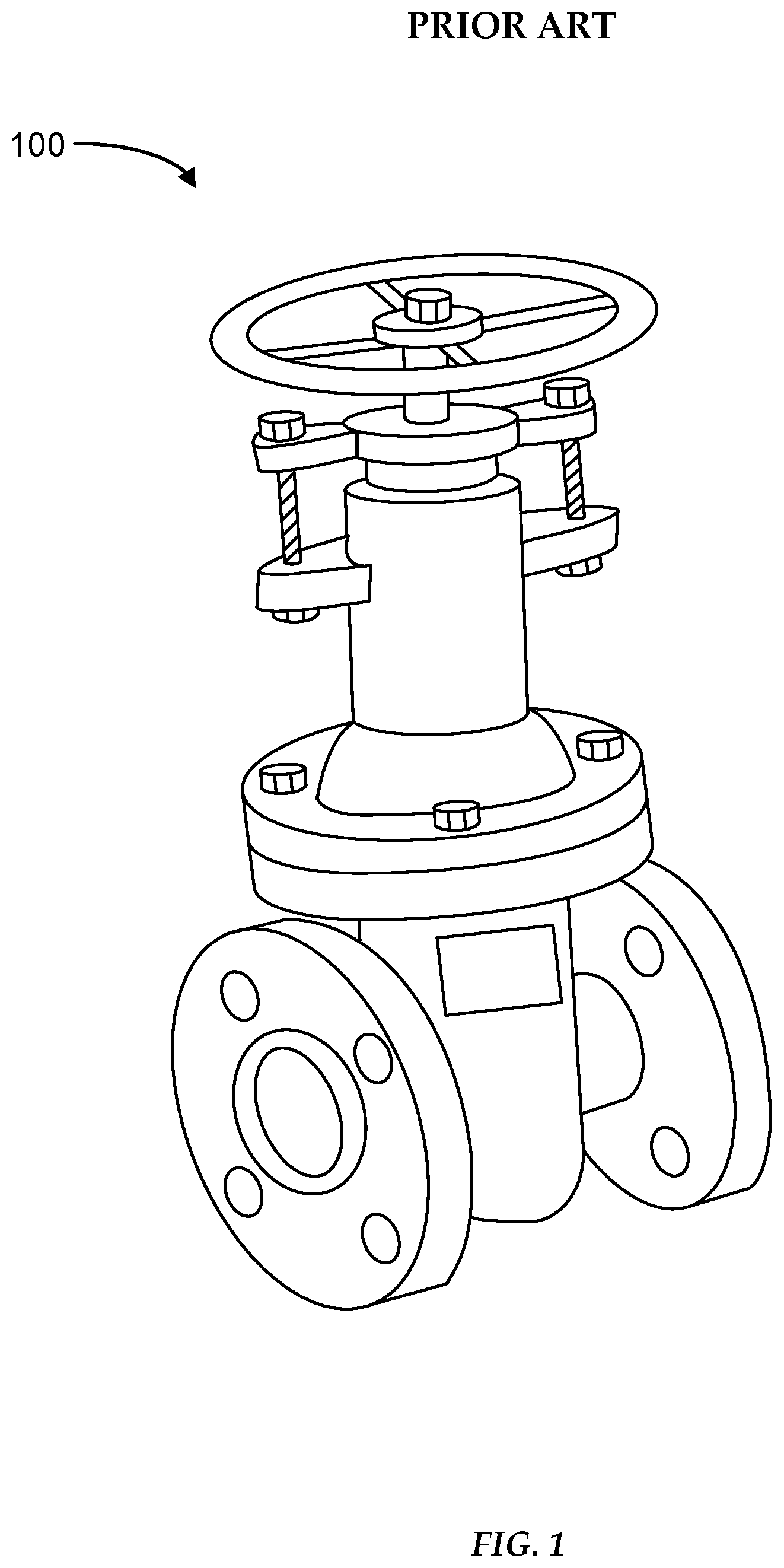 Patent US11815192 — Plurality of studs being friction welded to an exterior surface of a curved structure having a block patch and a steel patch between the exterior surface and the studs — Figure 1
