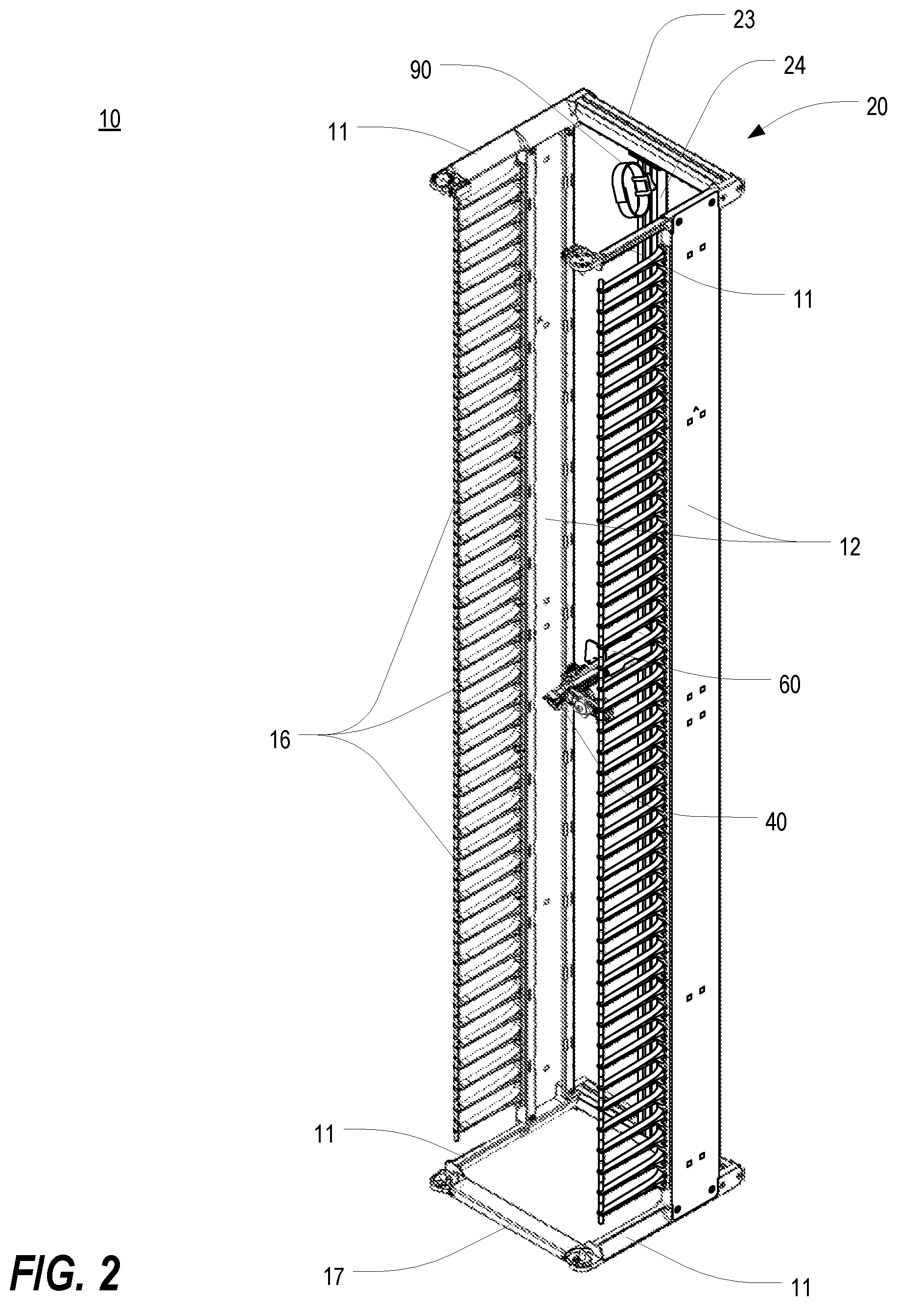 Patent US11815197 Figure 2 – Features for cable managers and other electronic equipment structures