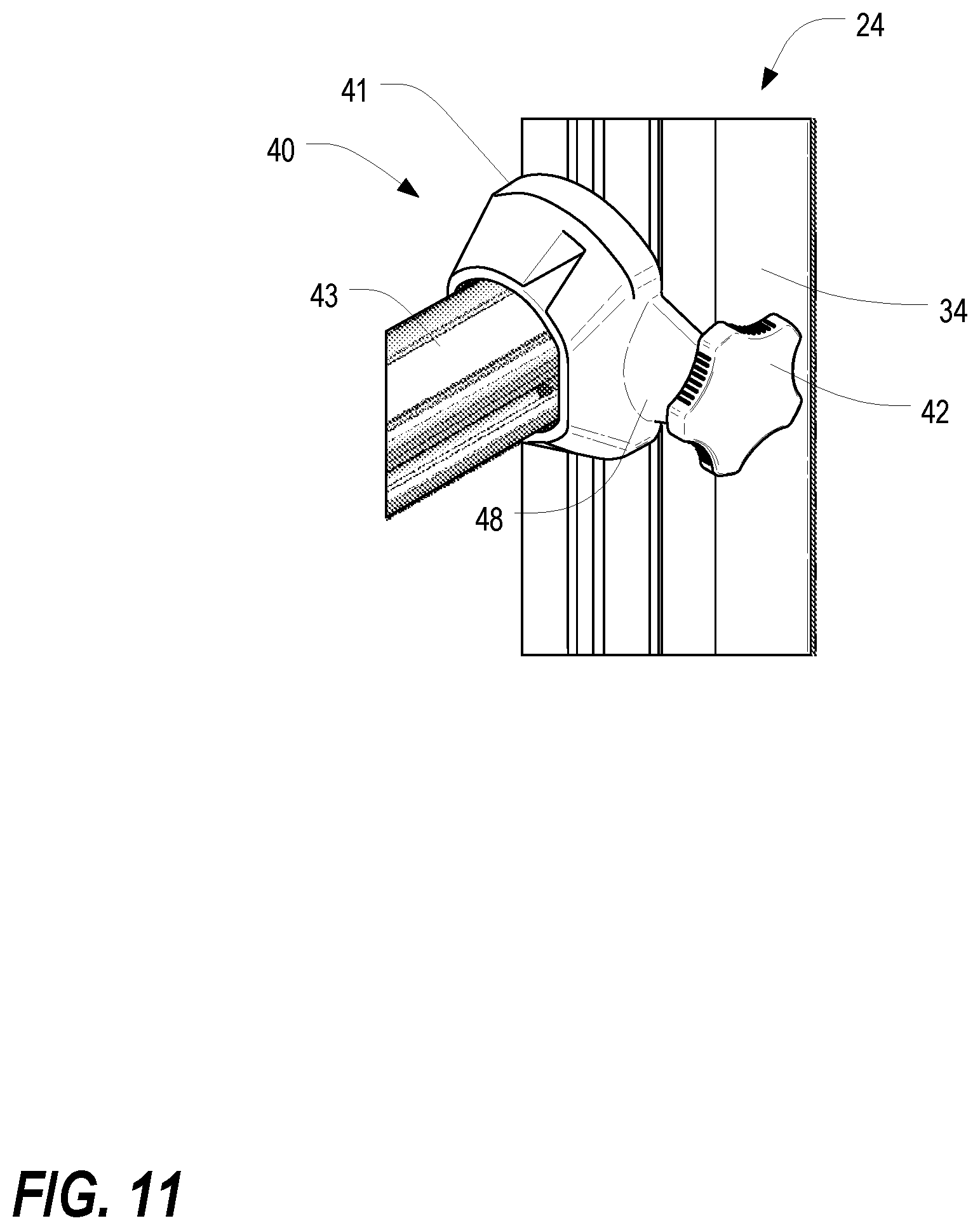 Patent US11815197 Figure 11 – Features for cable managers and other electronic equipment structures
