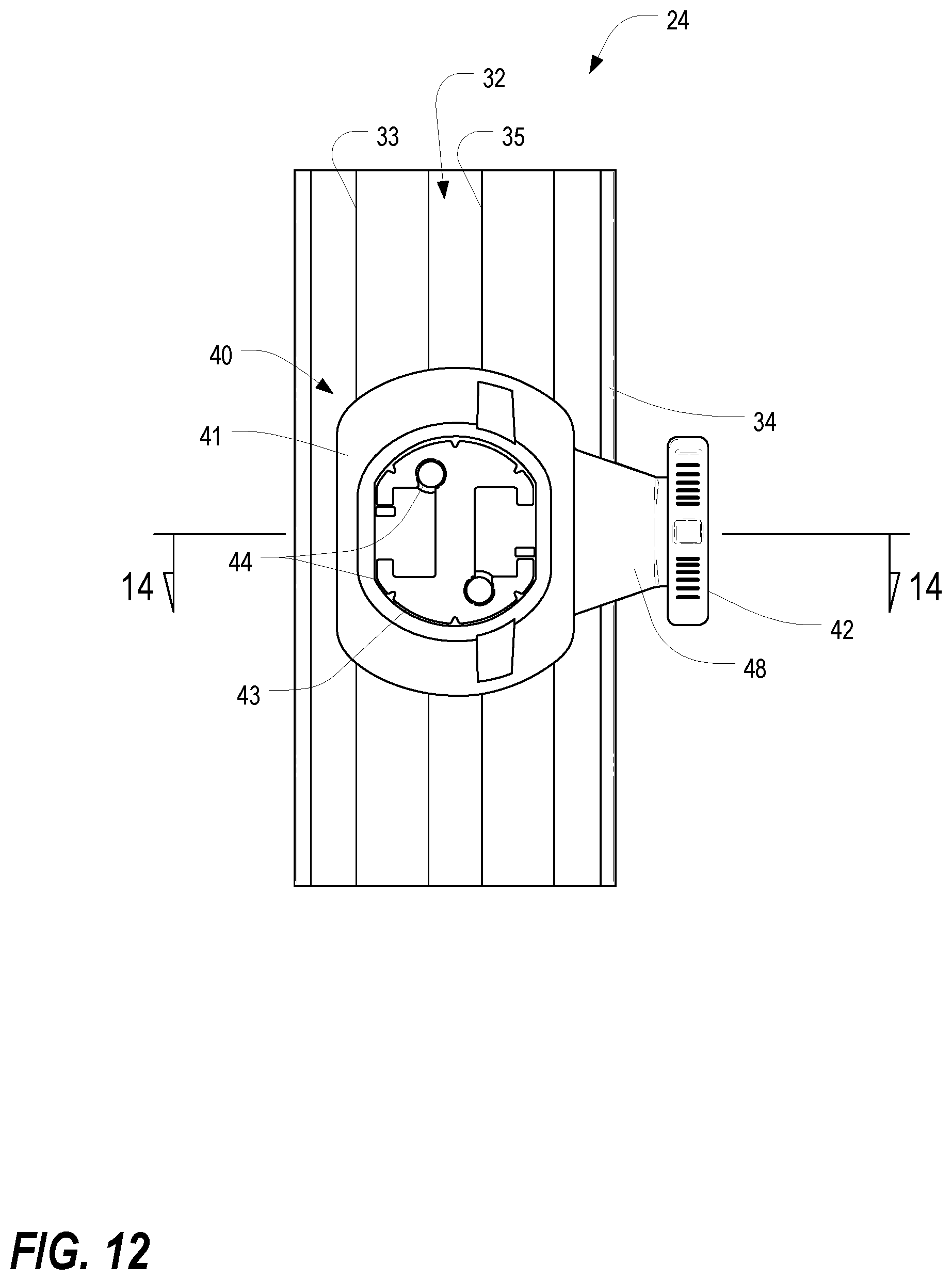 Patent US11815197 Figure 12 – Features for cable managers and other electronic equipment structures