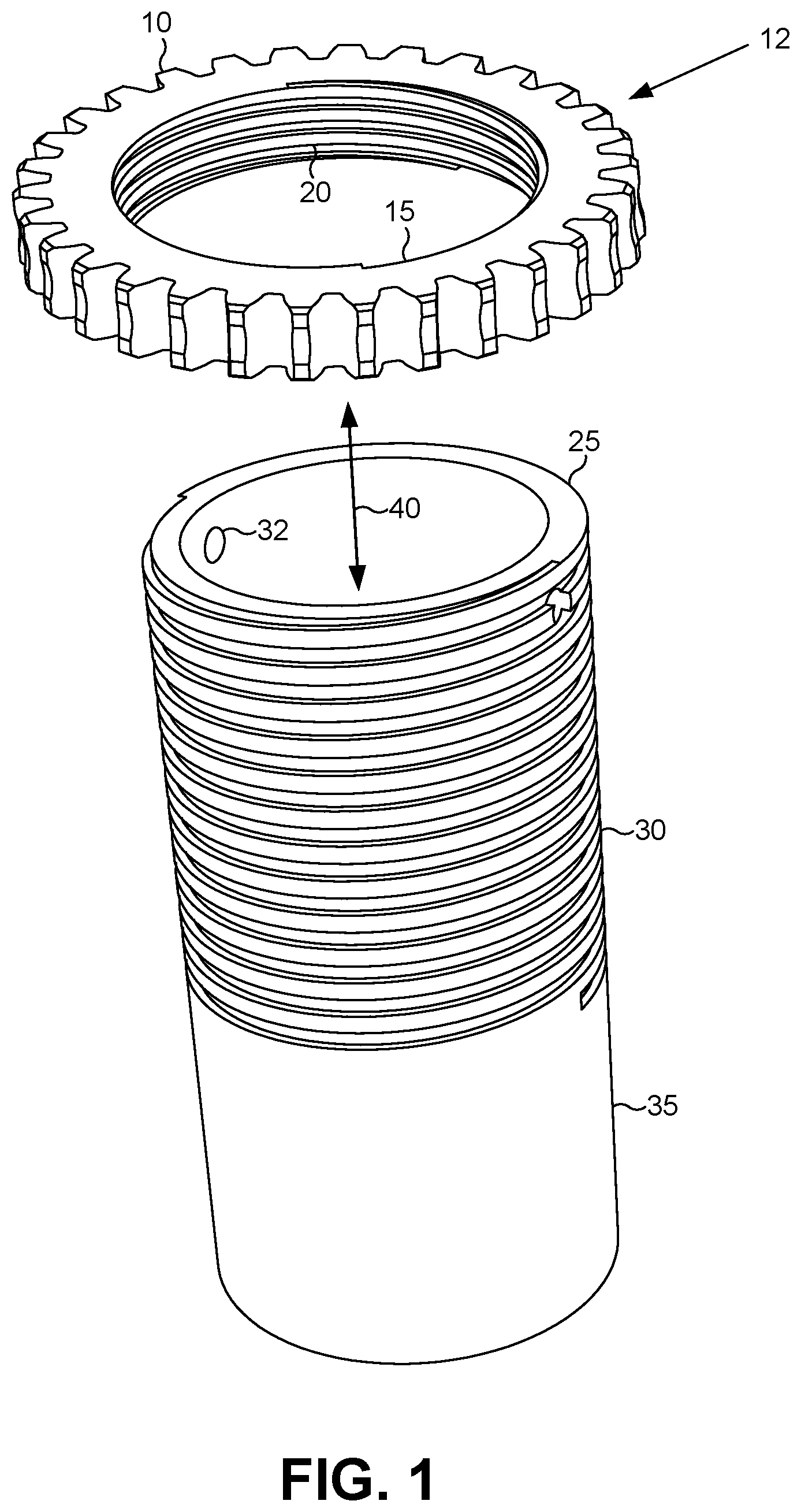 Patent US11815200 — Apparatus for connection and sealing of utility connections — Figure 1