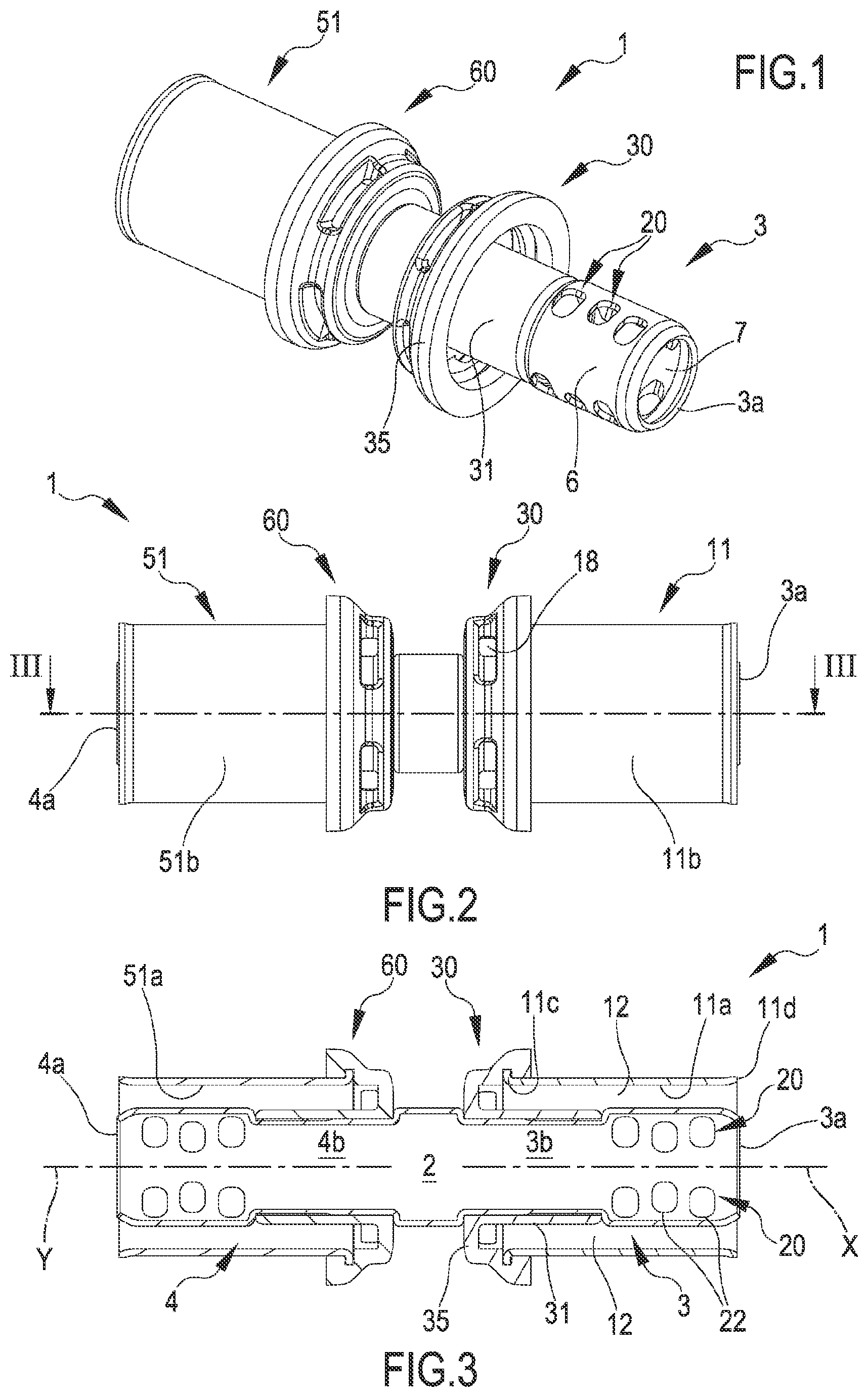 Patent US11815208 — Fitting for connecting pipes, in particular flexible pipes — Figure 1