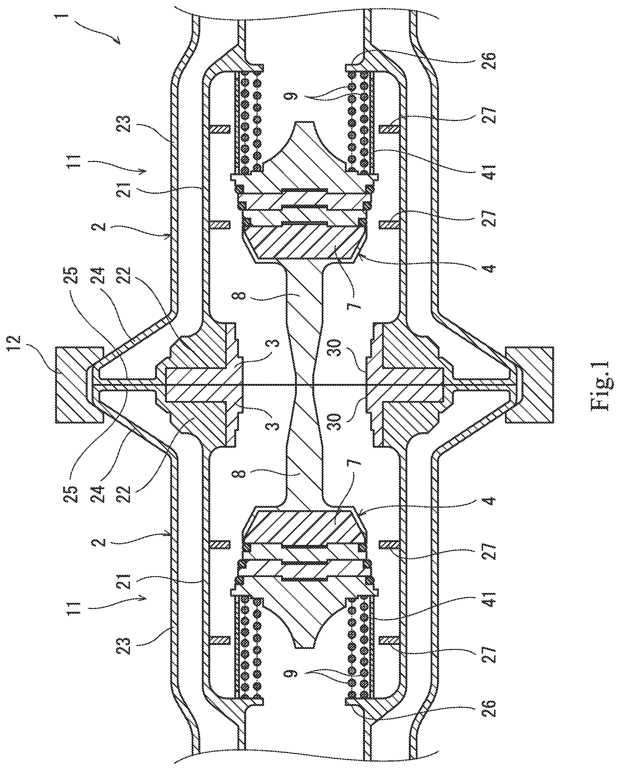 Patent US11815212 — Emergency release mechanism for fluid loading equipment — Figure 1