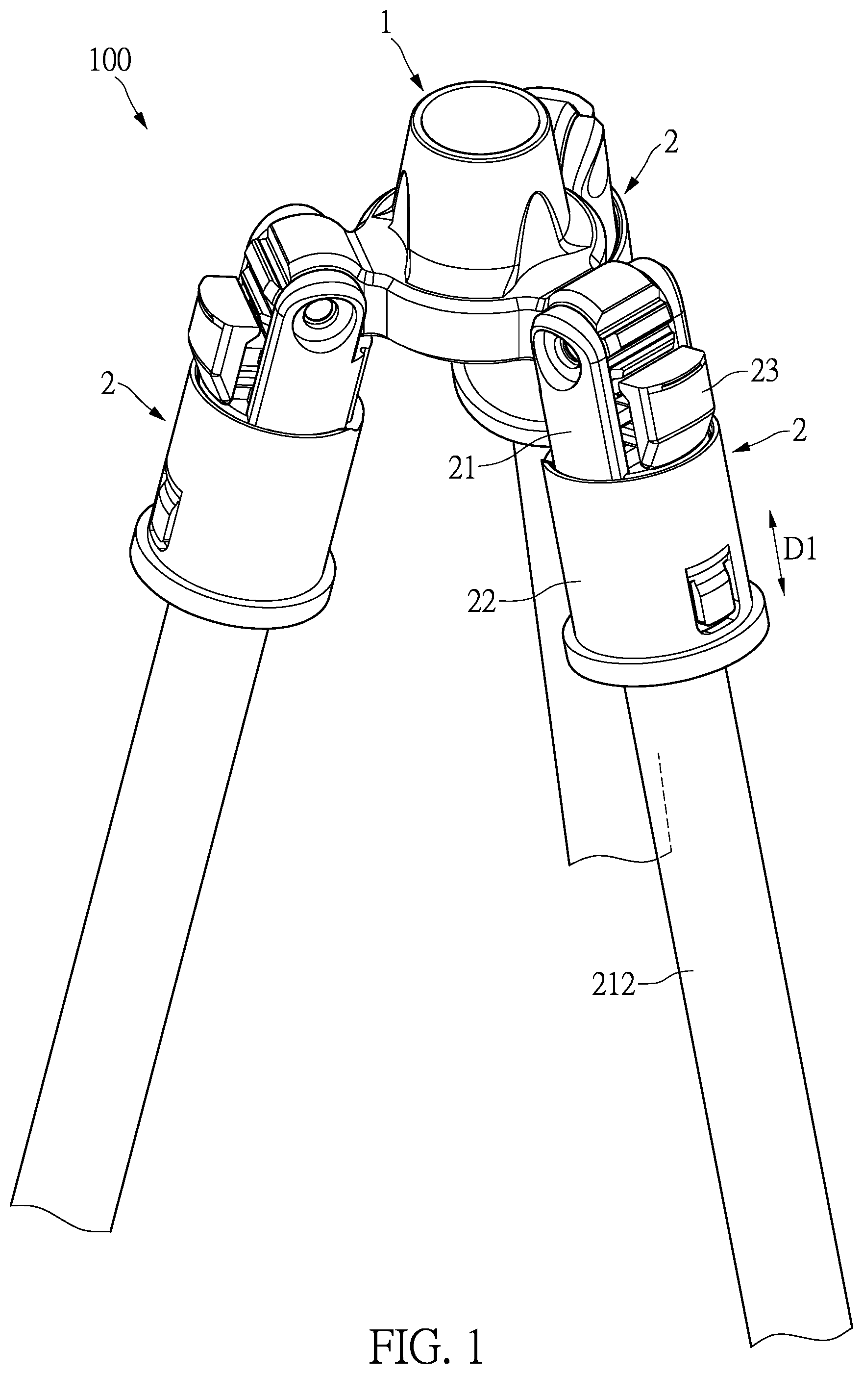 Patent US11815220 — Bracket — Figure 1