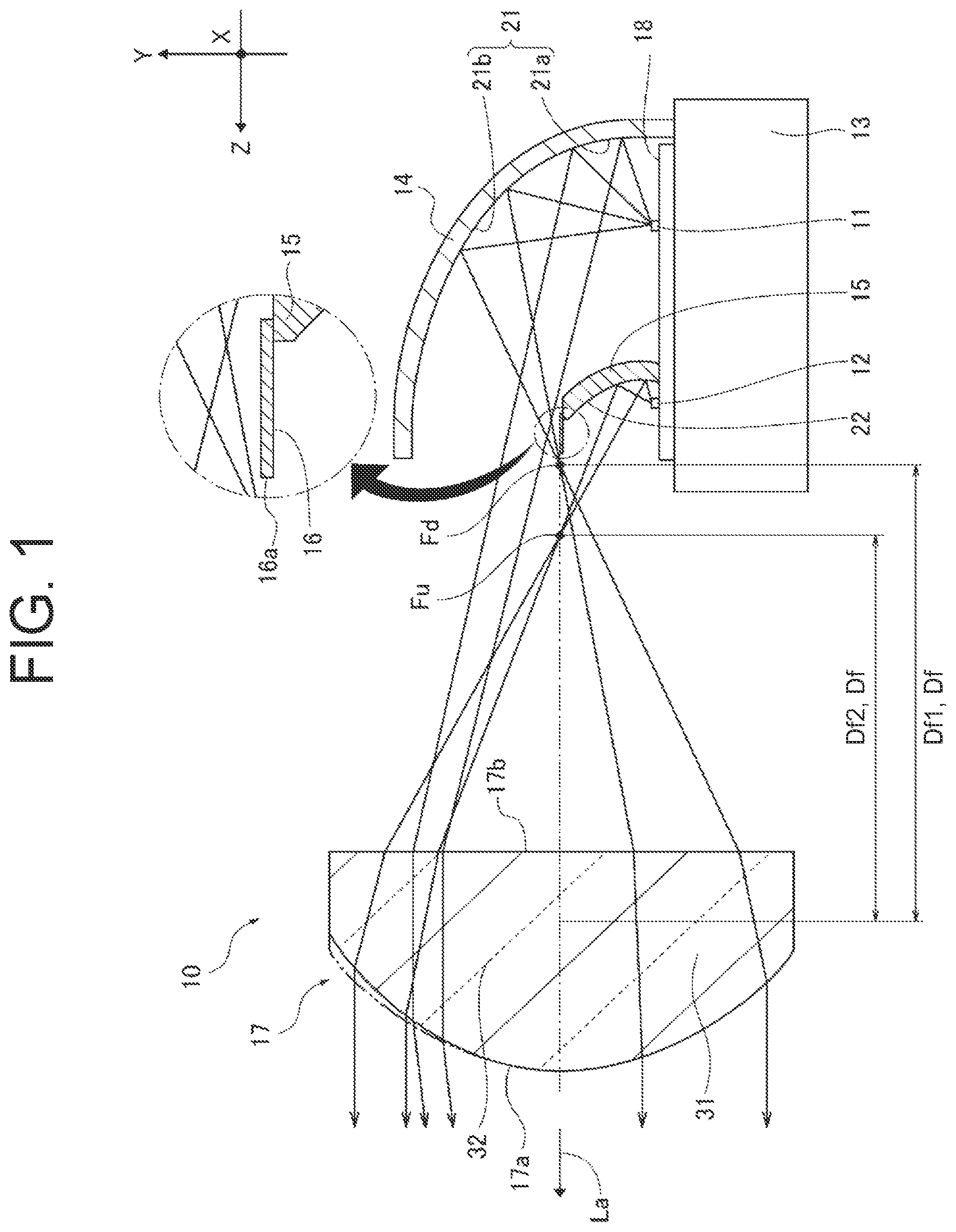 Patent US11815239 — Vehicle light — Figure 1