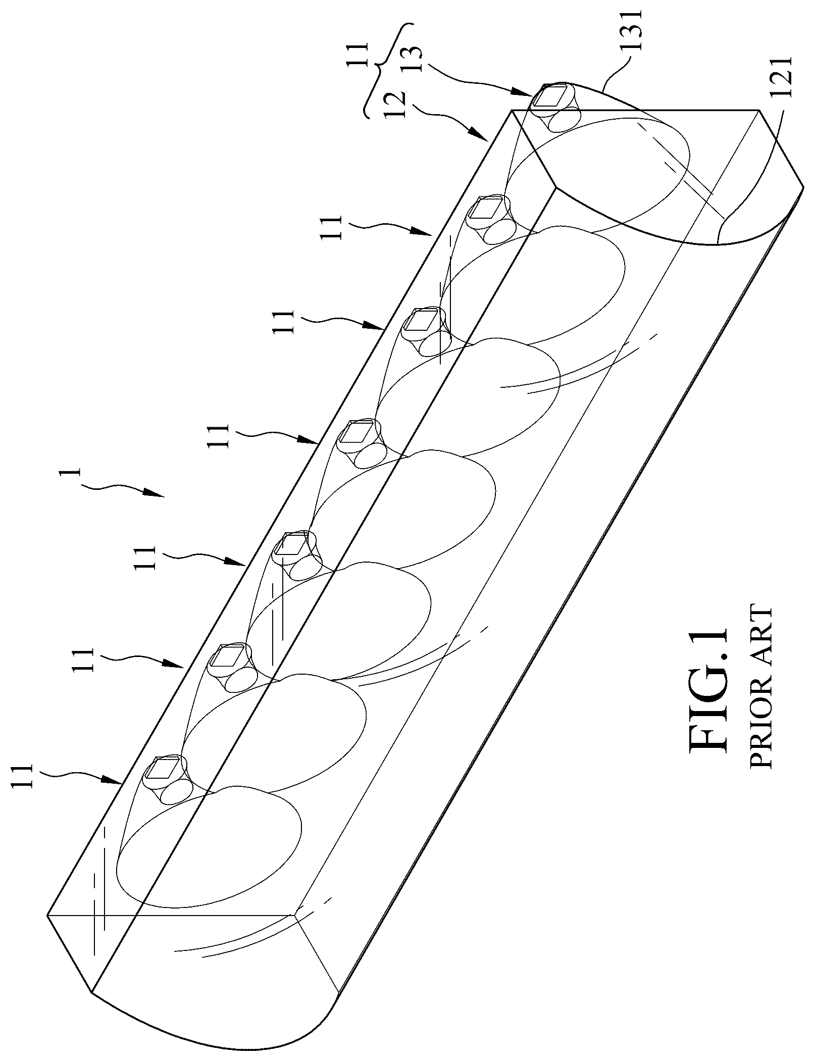 Patent US11815240 — Optical lens and optical lens assembly having the same — Figure 1