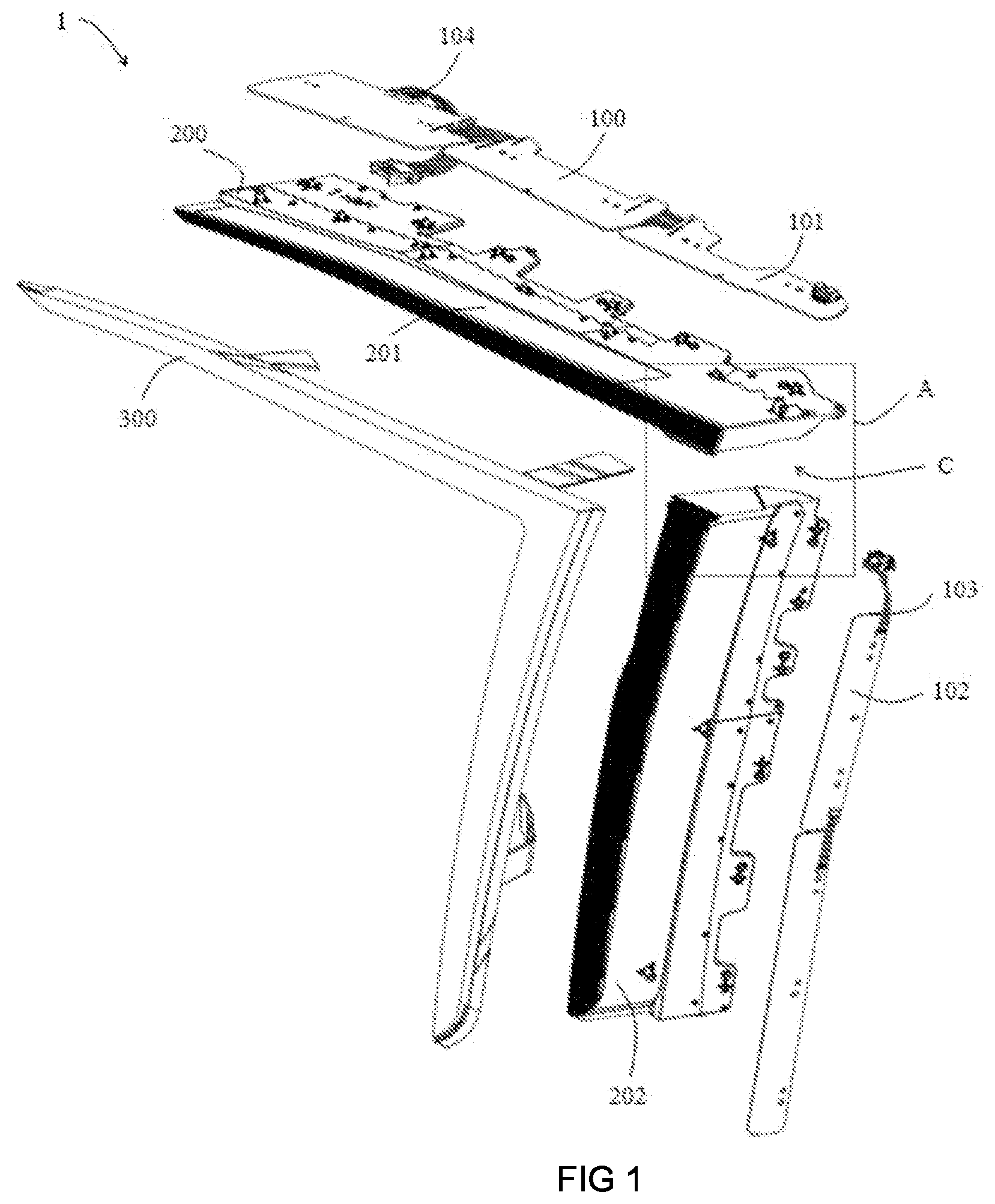 Patent US11815242 Figure 1 – Light guide assembly, vehicle light and vehicle