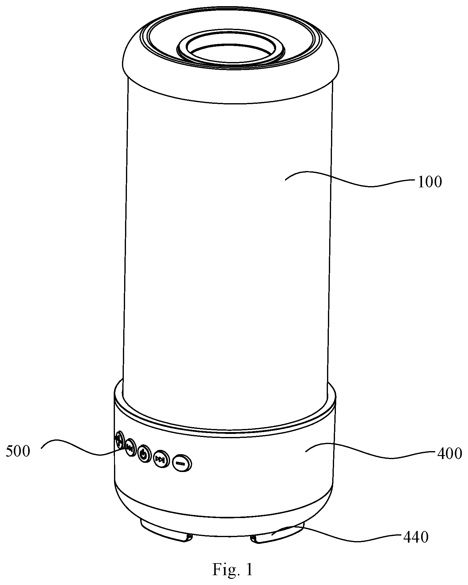 Patent US11815255 — Lamp — Figure 1