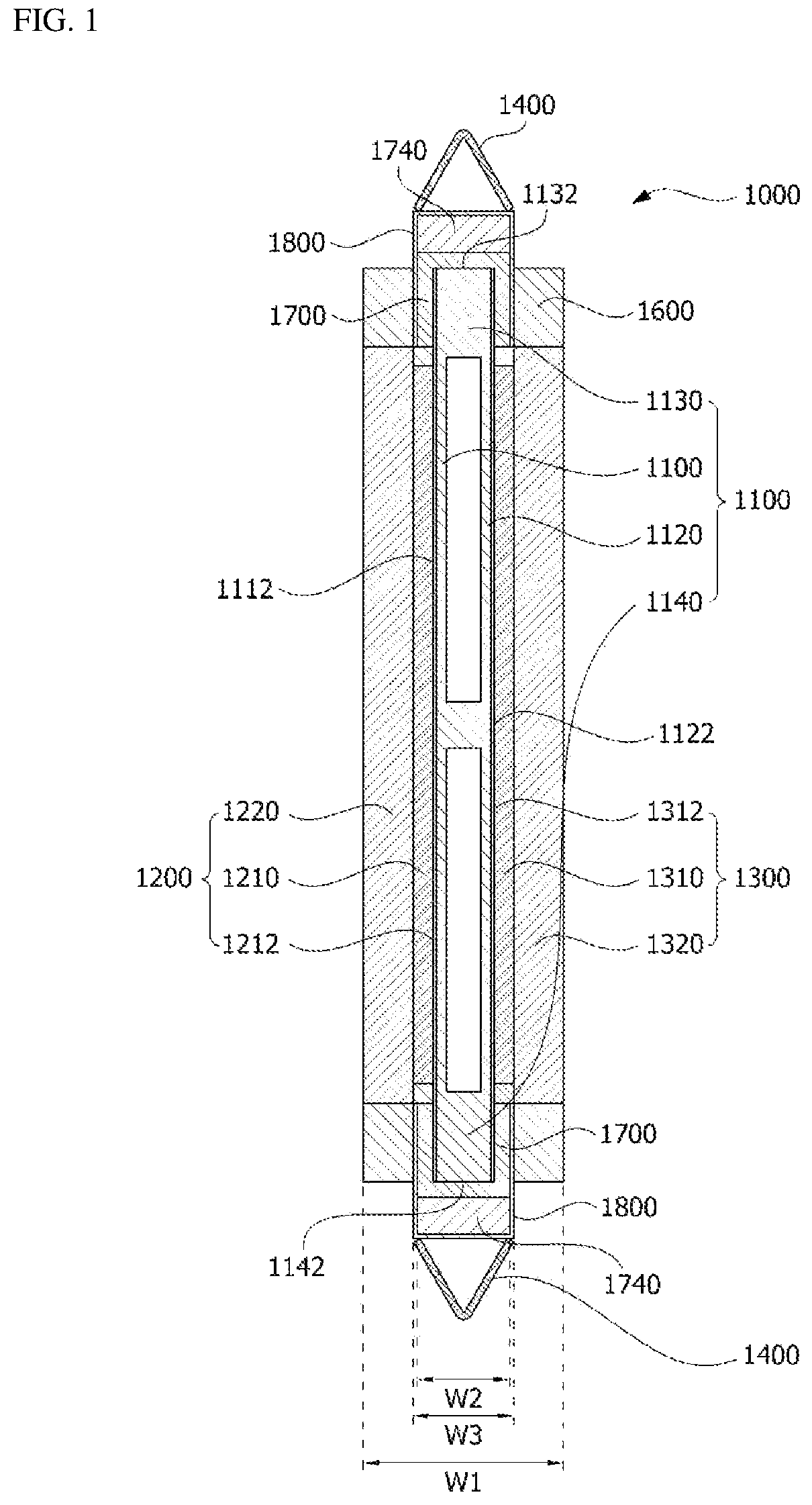 Patent US11815297 Figure 1 – Heat conversion device