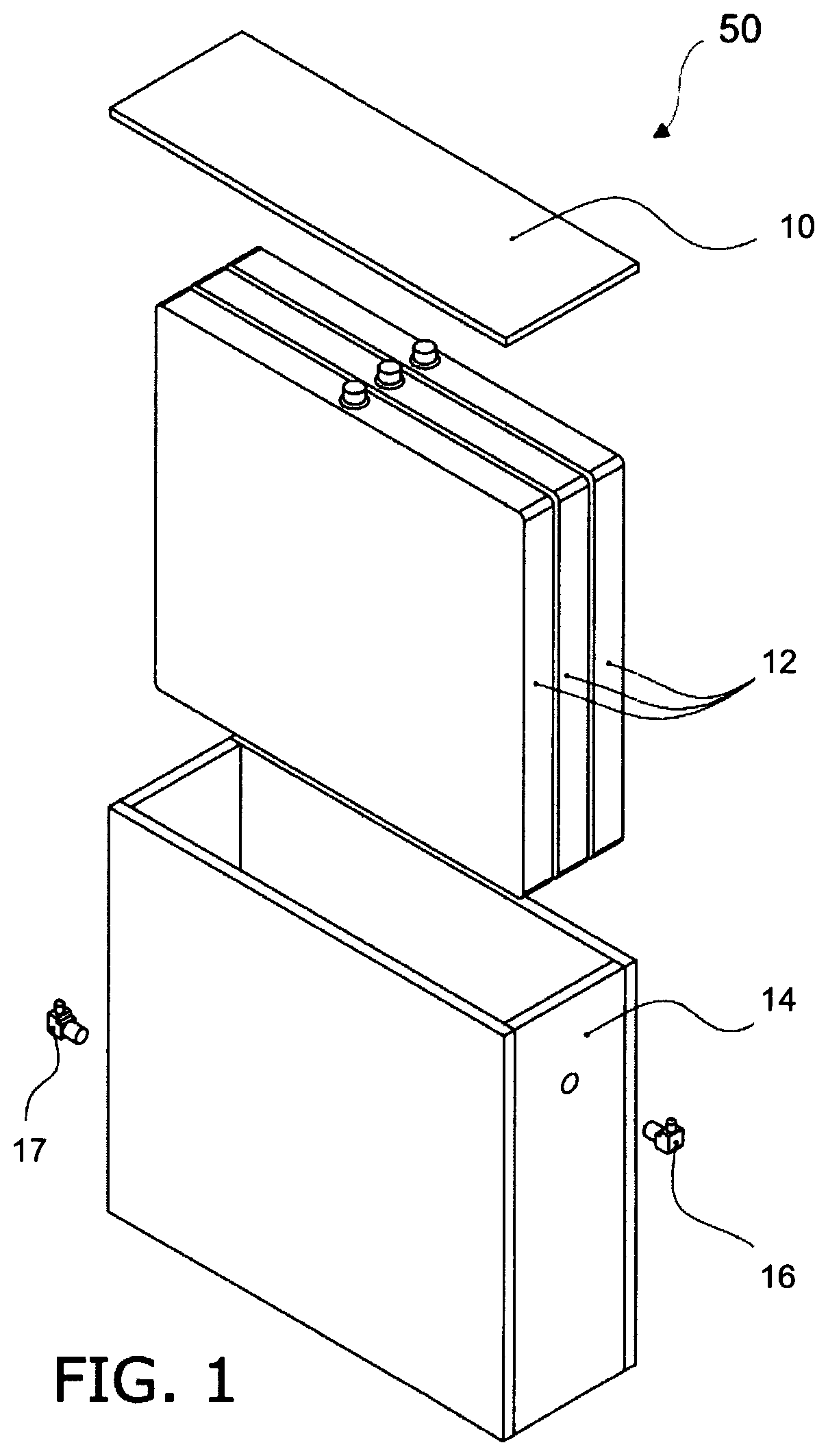 Patent US11815306 — Dynamic temperature regulating device — Figure 1