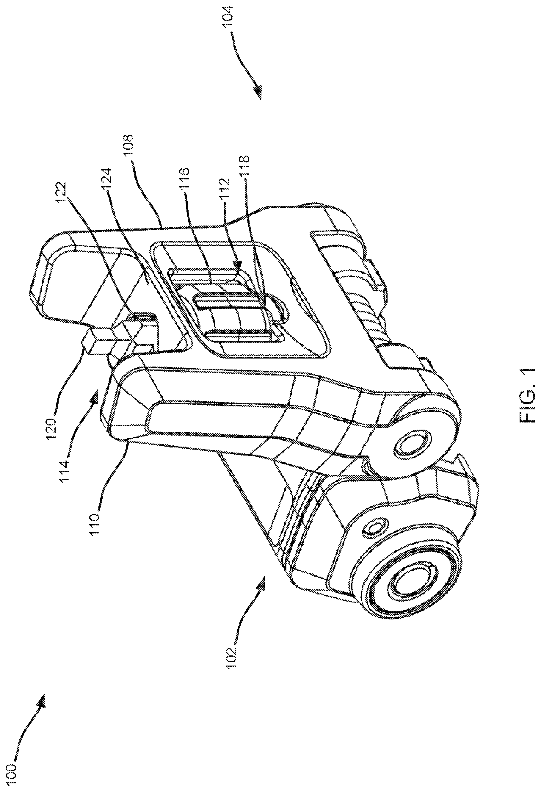 Patent US11815331 — Back-up sights with compact aperture, centering sight post, and miniaturized windage detent mechanism — Figure 1