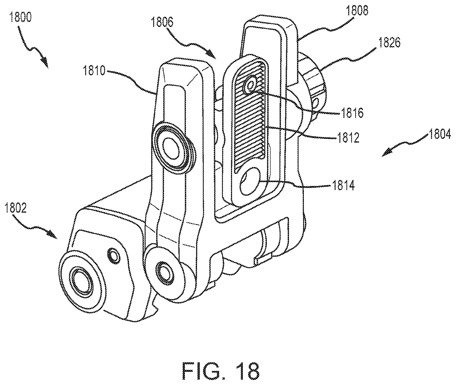 Patent US11815331 Figure 18 – Back-up sights with compact aperture, centering sight post, and miniaturized windage detent mechanism