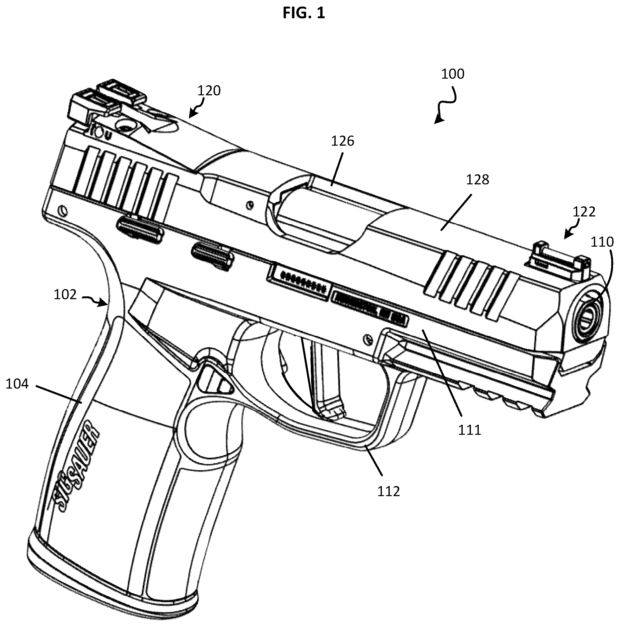 Patent US11815332 Figure 1 – Weapon sight