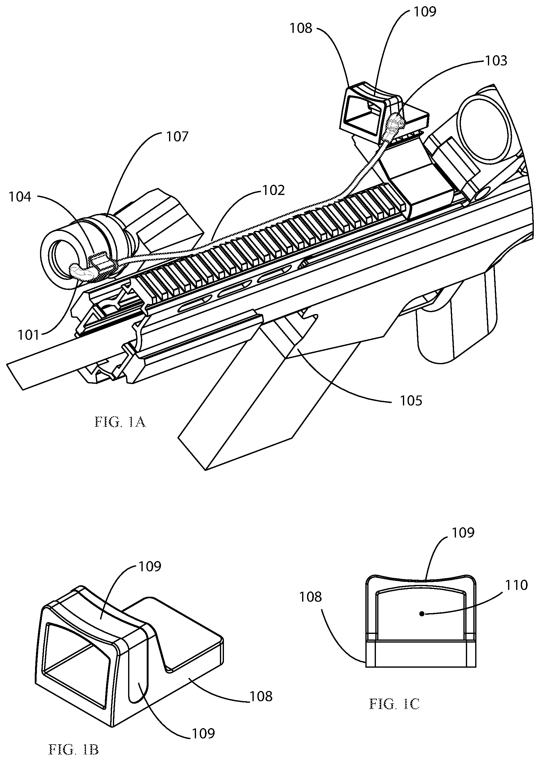 Patent US11815333 — Intensity adapting optical aiming reticle — Figure 1