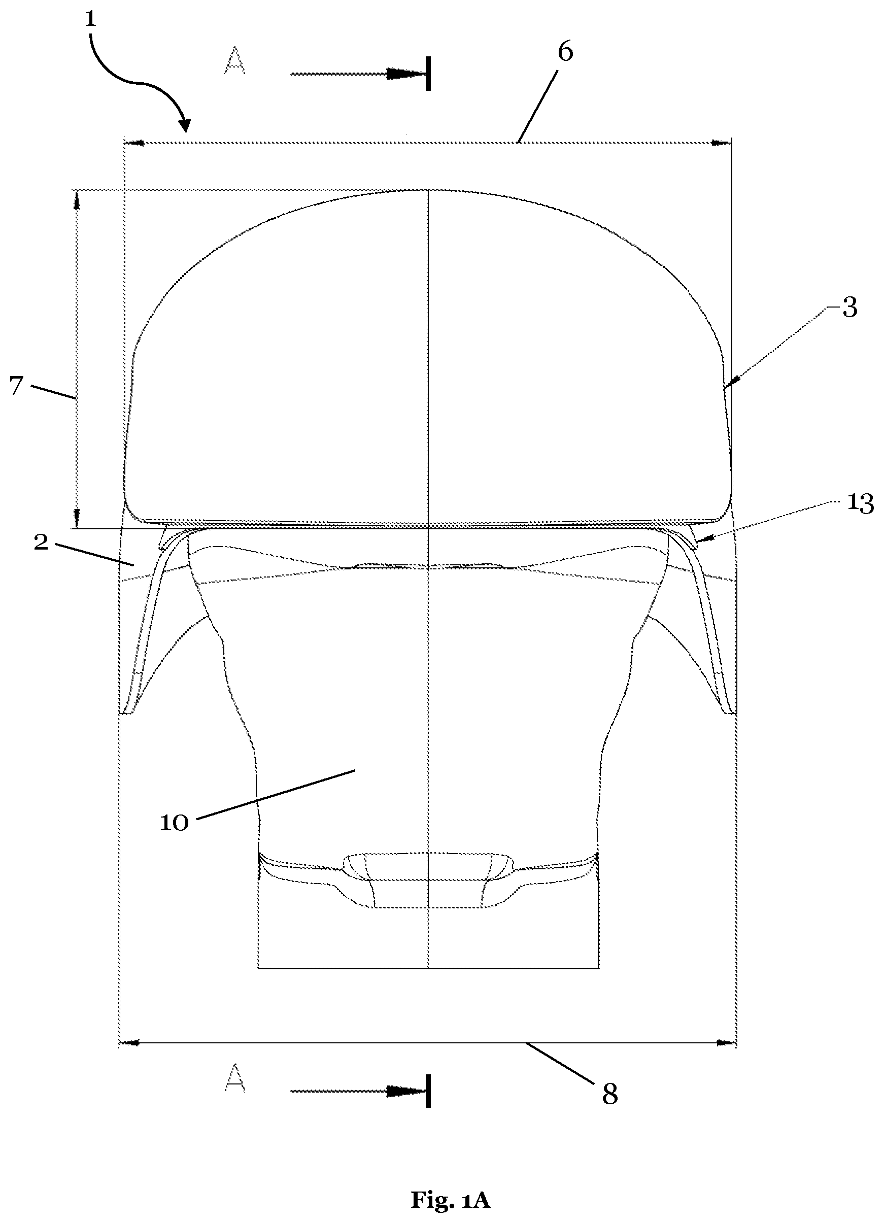 Patent US11815337 — Ballistic protective helmet — Figure 1