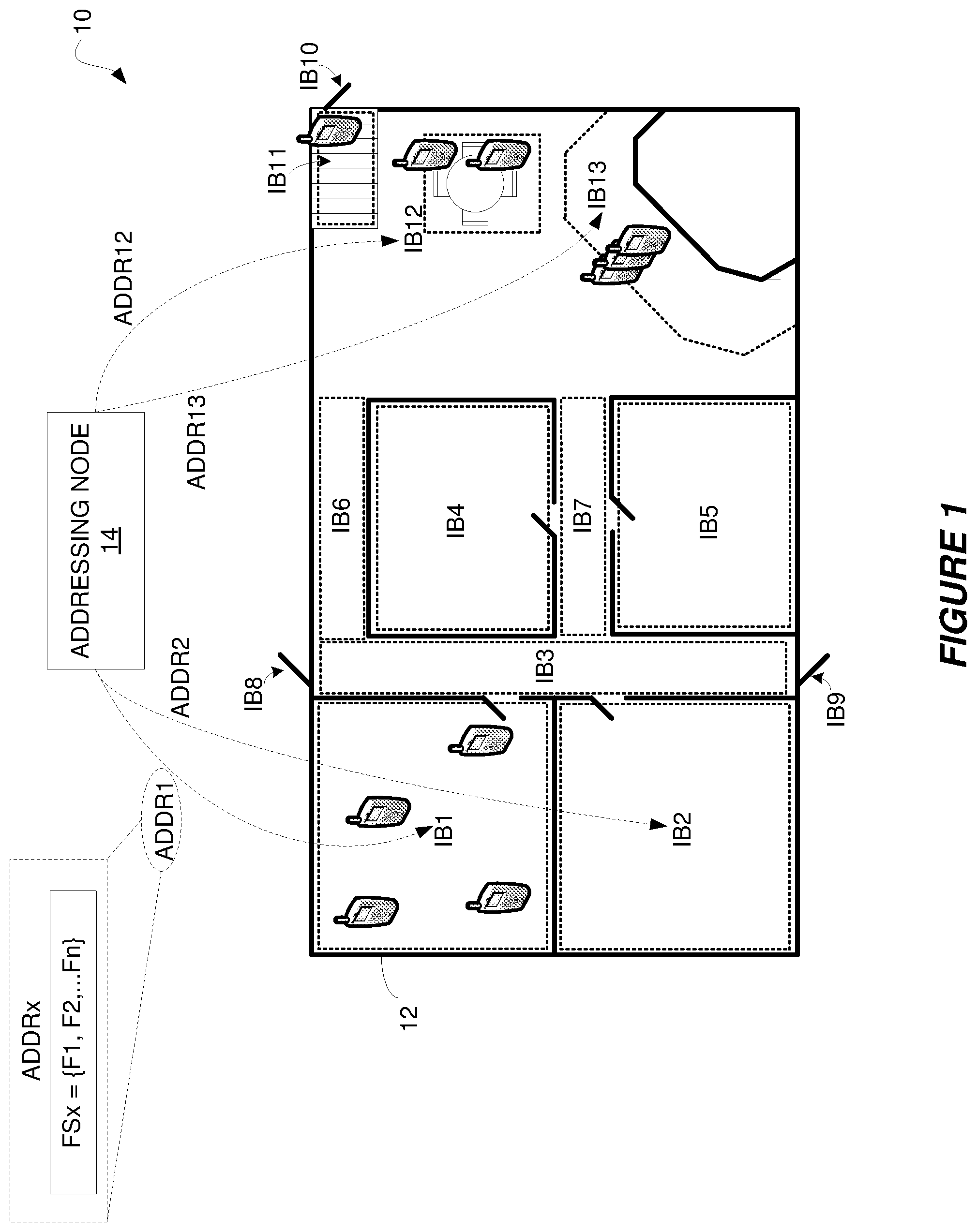 Patent US11815357 — Method and apparatus for indoor mapping, positioning, or navigation — Figure 1