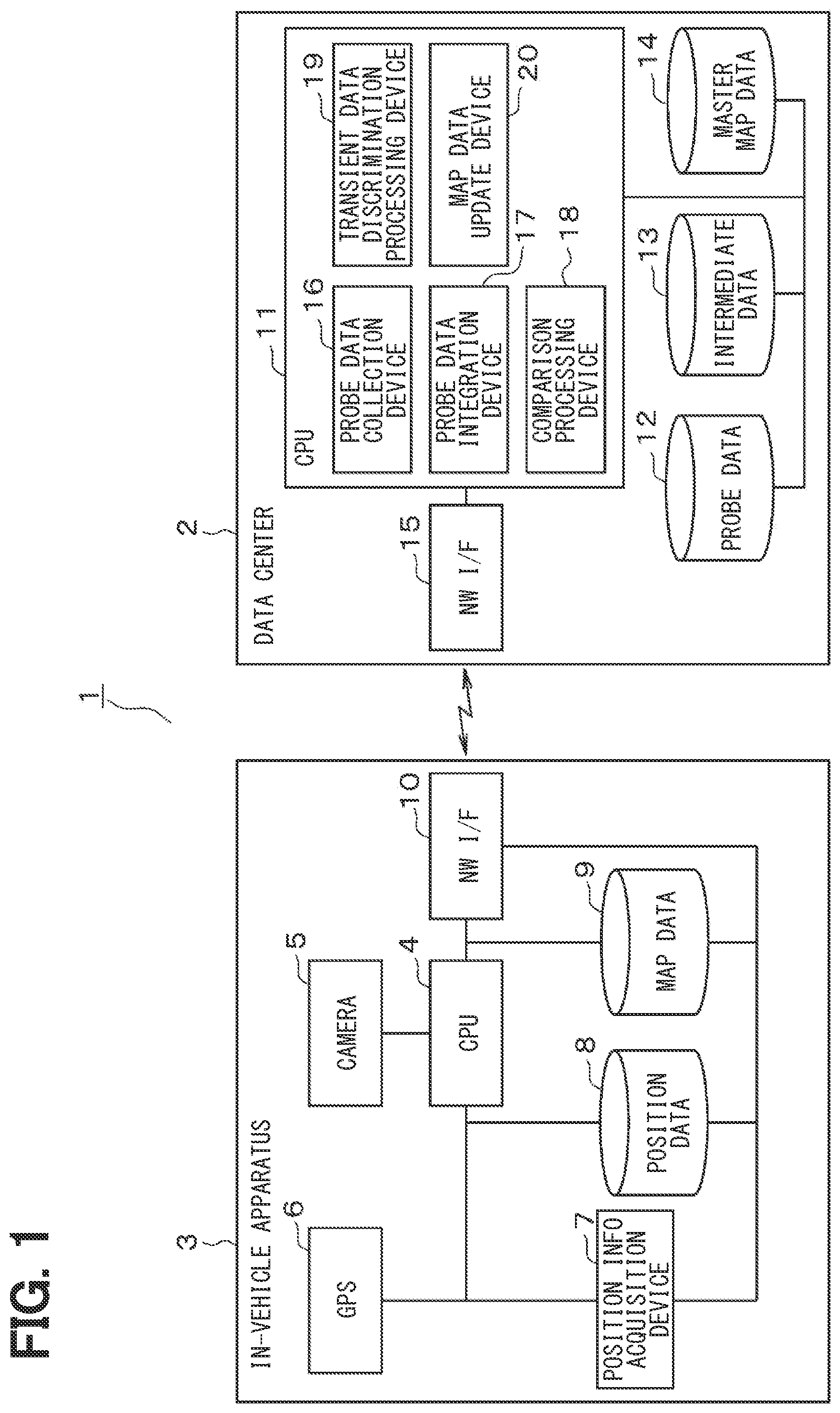 Patent US11815362 — Map data generation apparatus — Figure 1