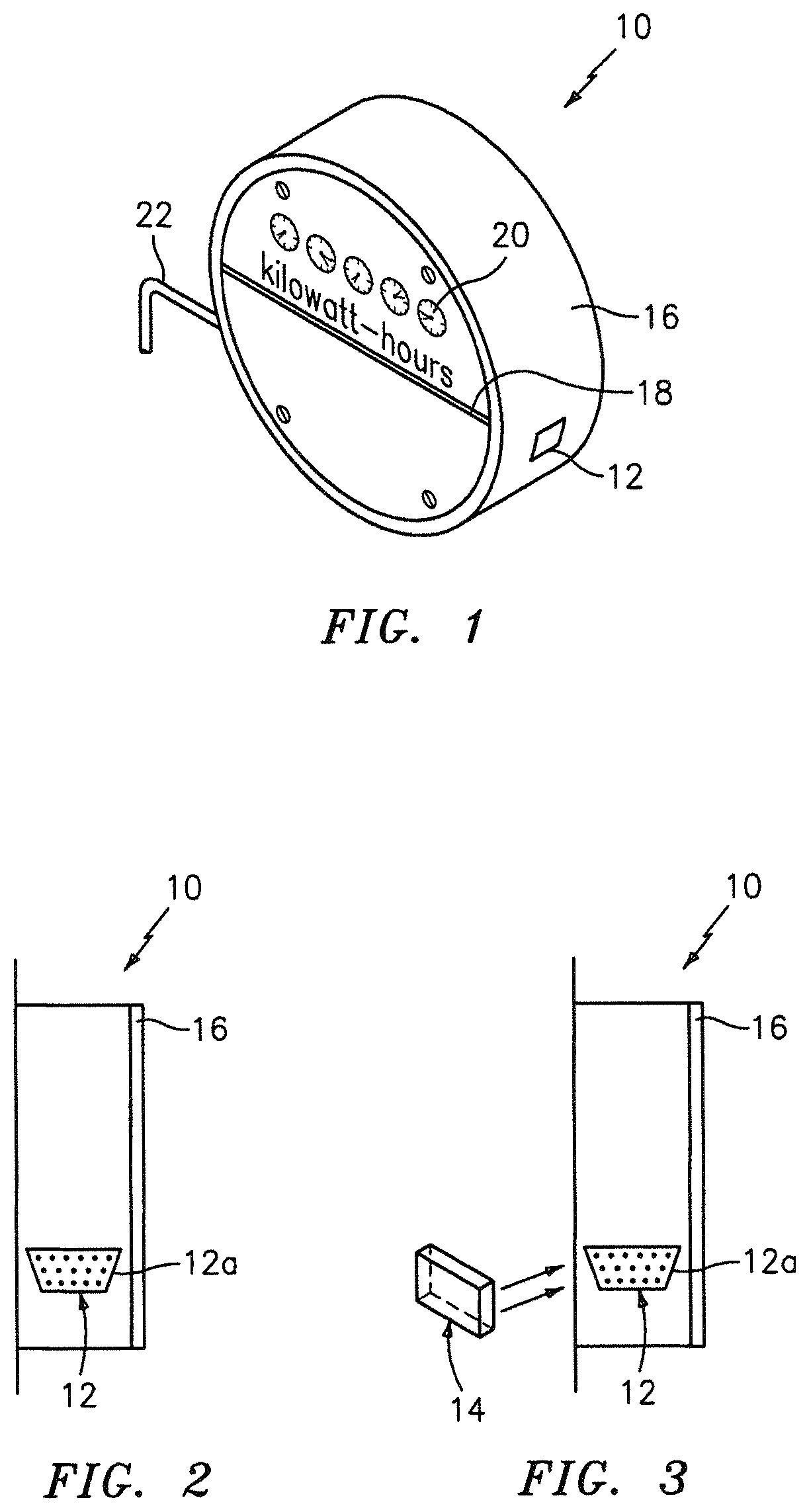 Patent US11815365 — Meter having a communication interface for receiving and interfacing with a communication device — Figure 1