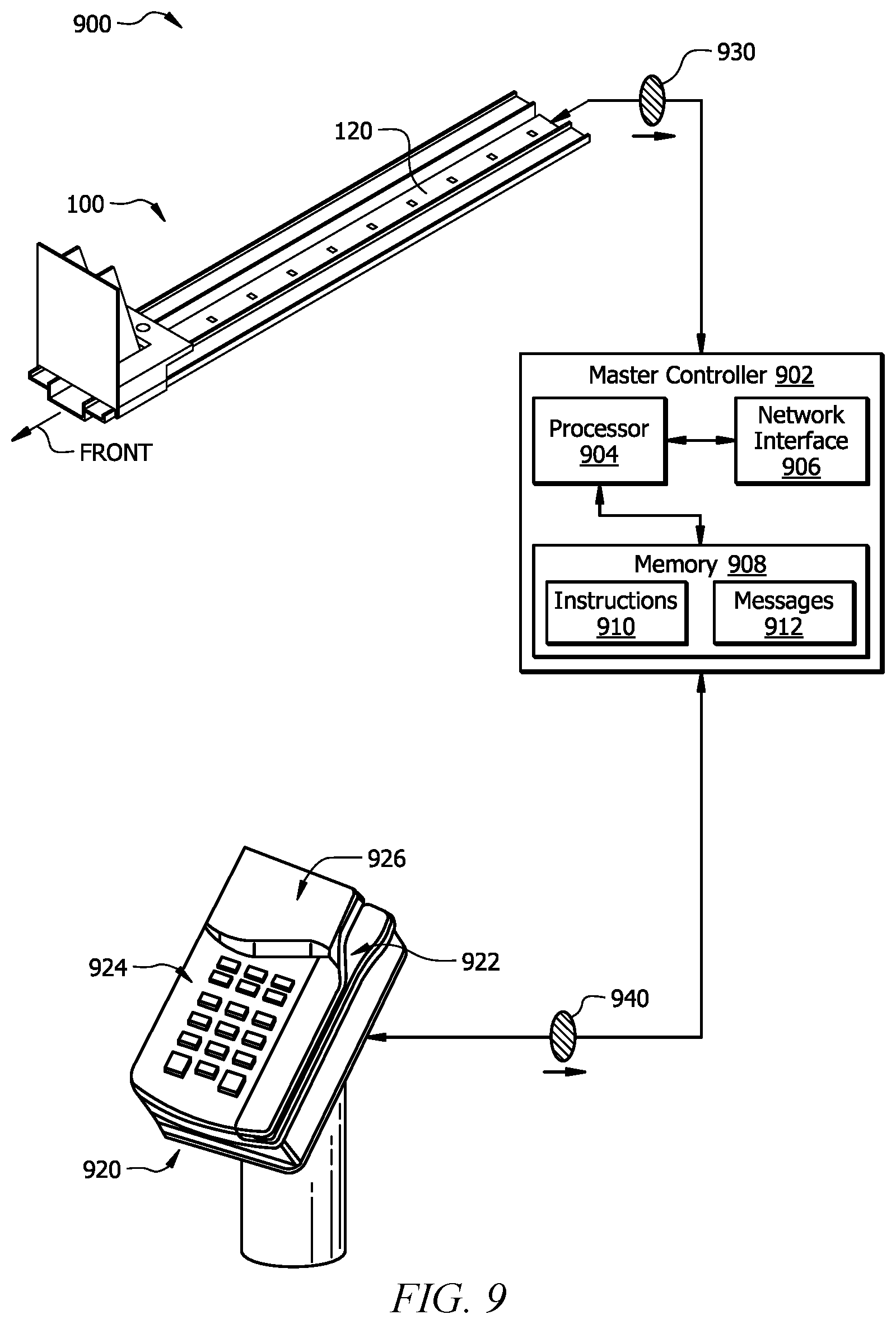 Patent US11815366 Figure 9 – System and method for determining an item count in a rack using magnetic sensors
