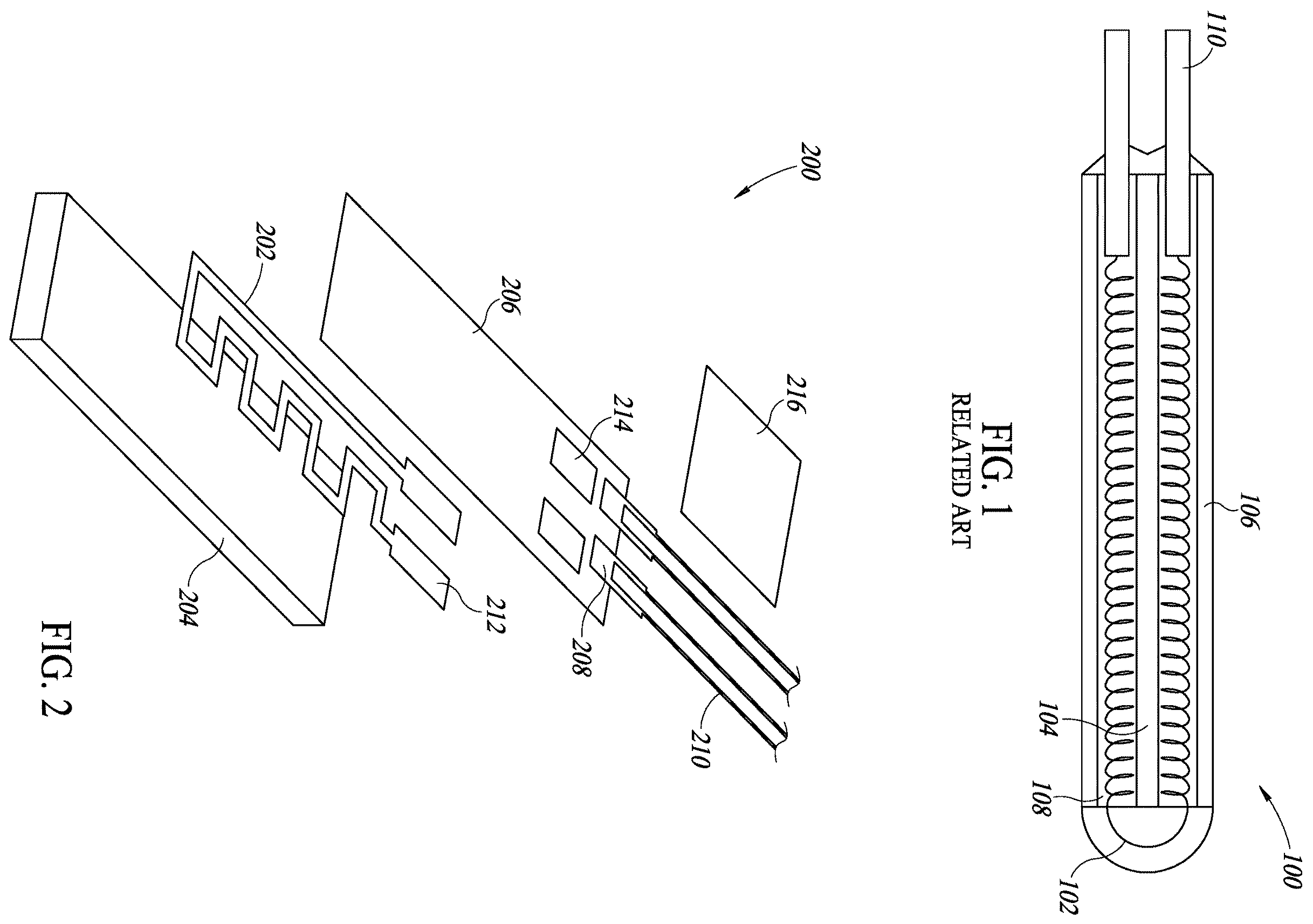 Patent US11815410 — Platinum resistance temperature sensor having floating platinum member — Figure 1