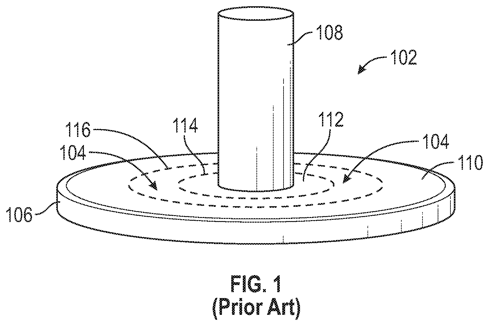 Patent US11815412 — Strain sensor with contoured deflection surface — Figure 1