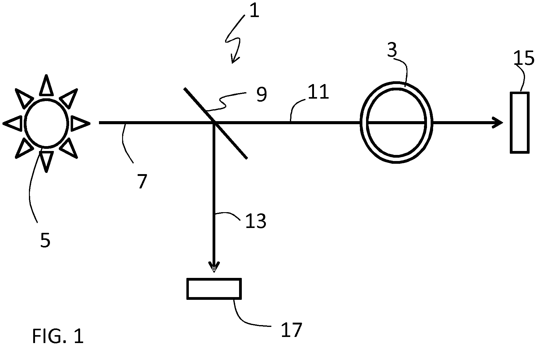 Patent US11815451 — Method for measuring the absorbance of a substance in a solution and a measuring device therefor — Figure 1