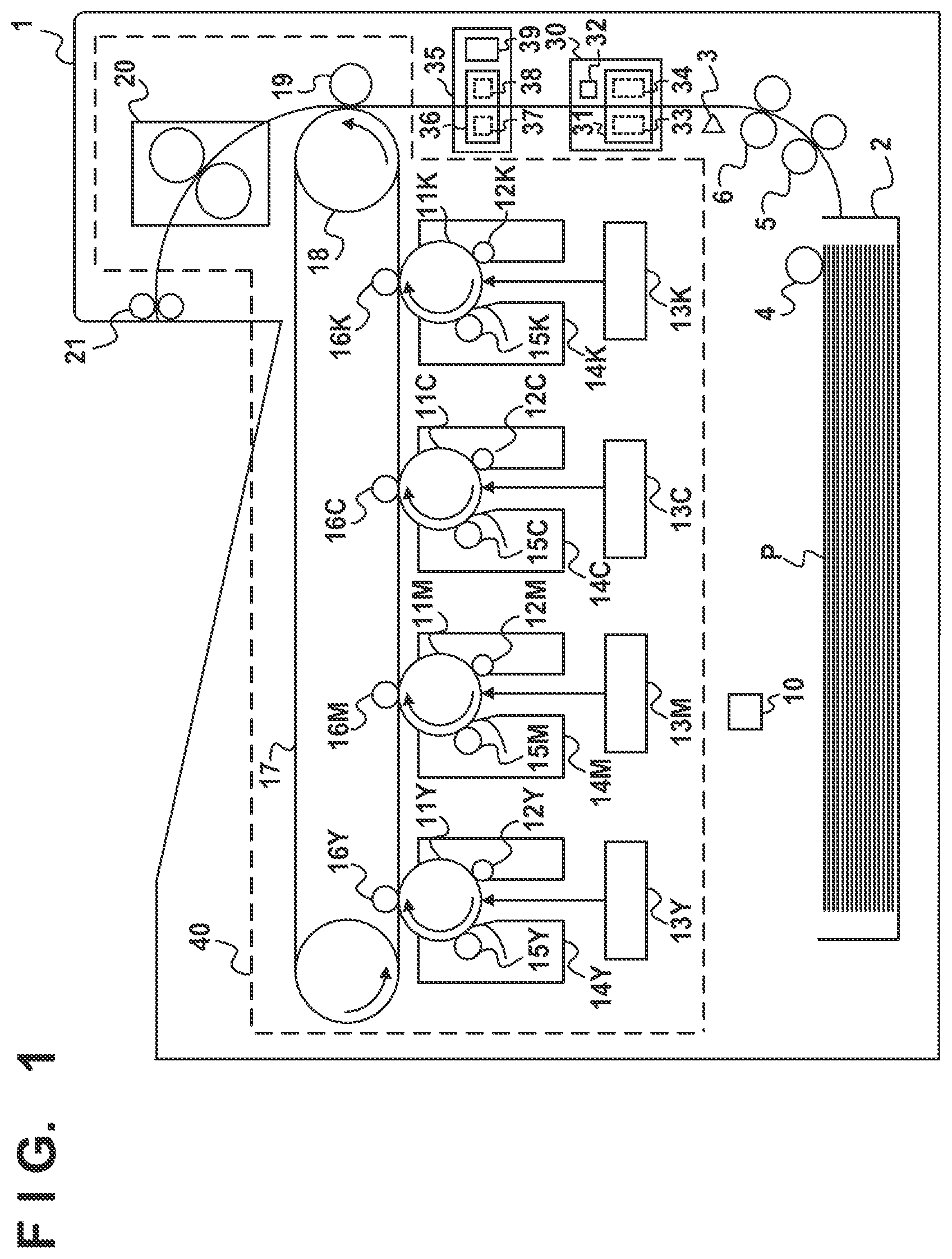 Patent US11815453 — Moisture detecting apparatus for recording material and image forming apparatus — Figure 1