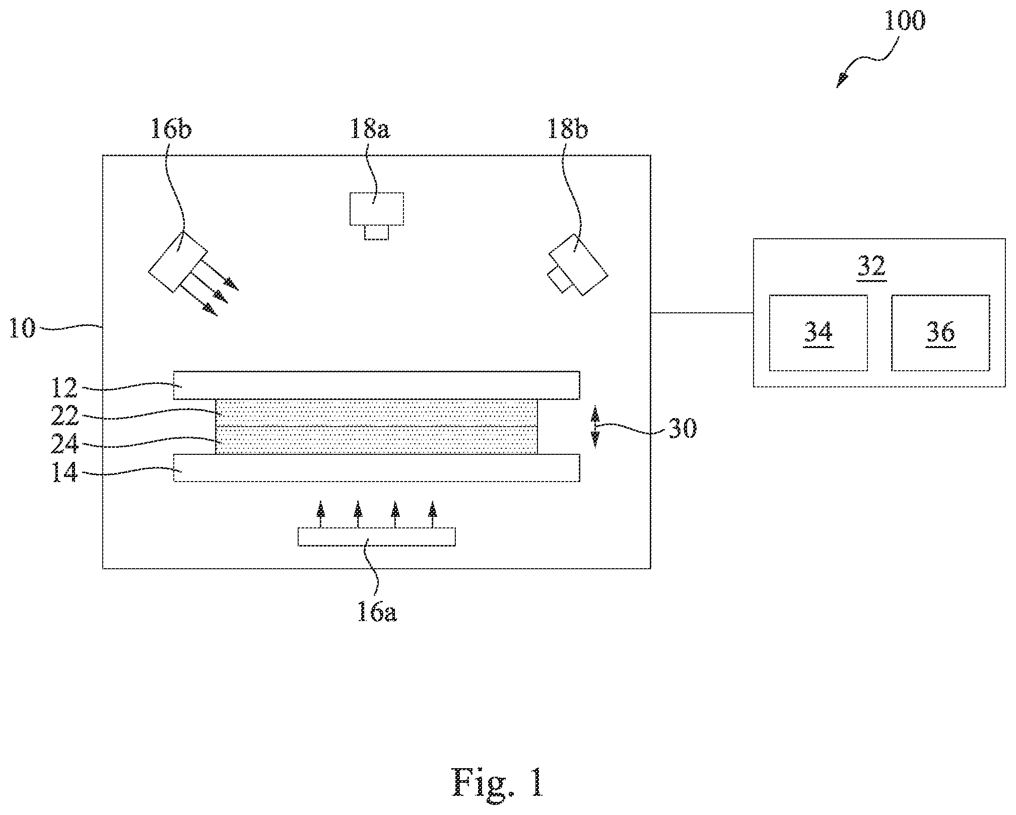 Patent US11815471 — Systems and methods for wafer bond monitoring — Figure 1