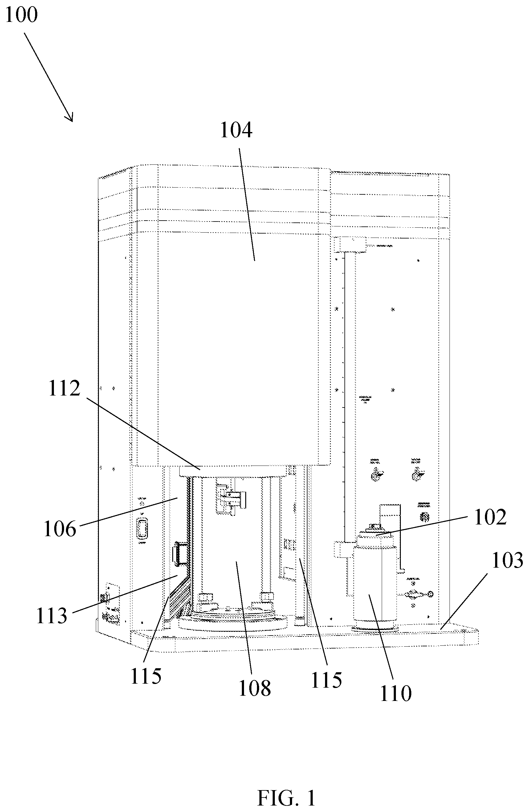 Patent US11815499 — Resonant column device for soil testing — Figure 1