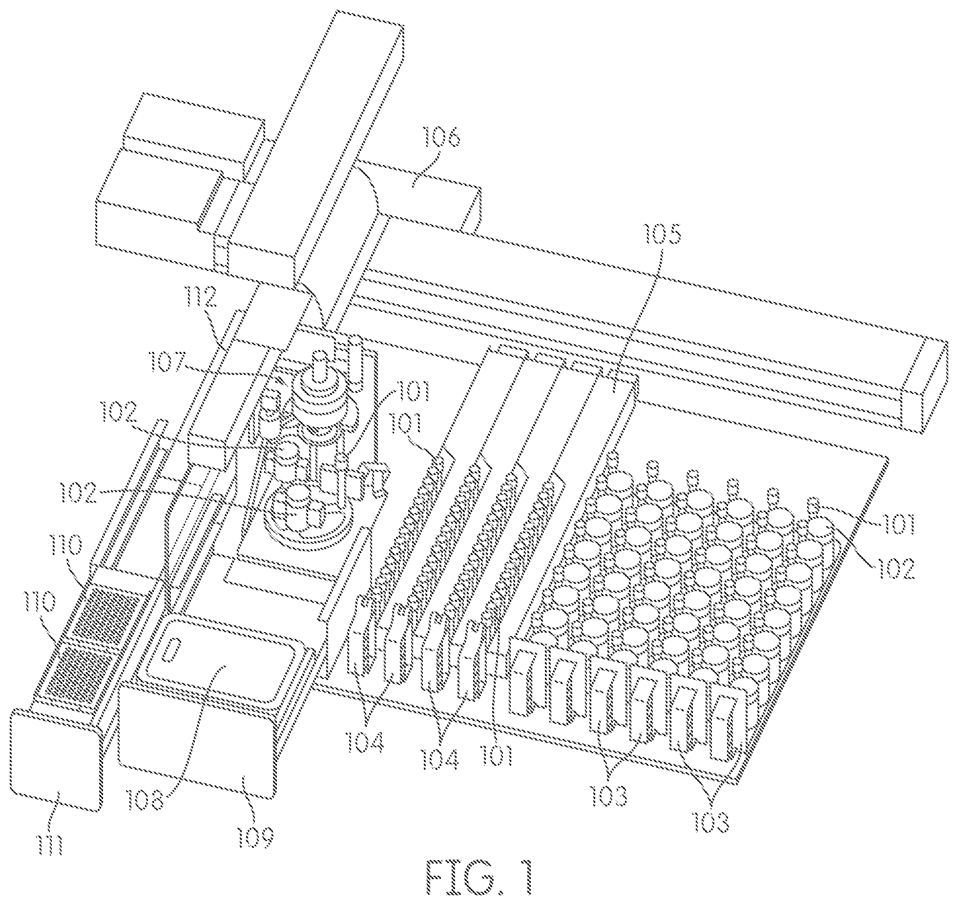 Patent US11815522 — Automated sample handing instrumentation, systems, processes, and methods — Figure 1