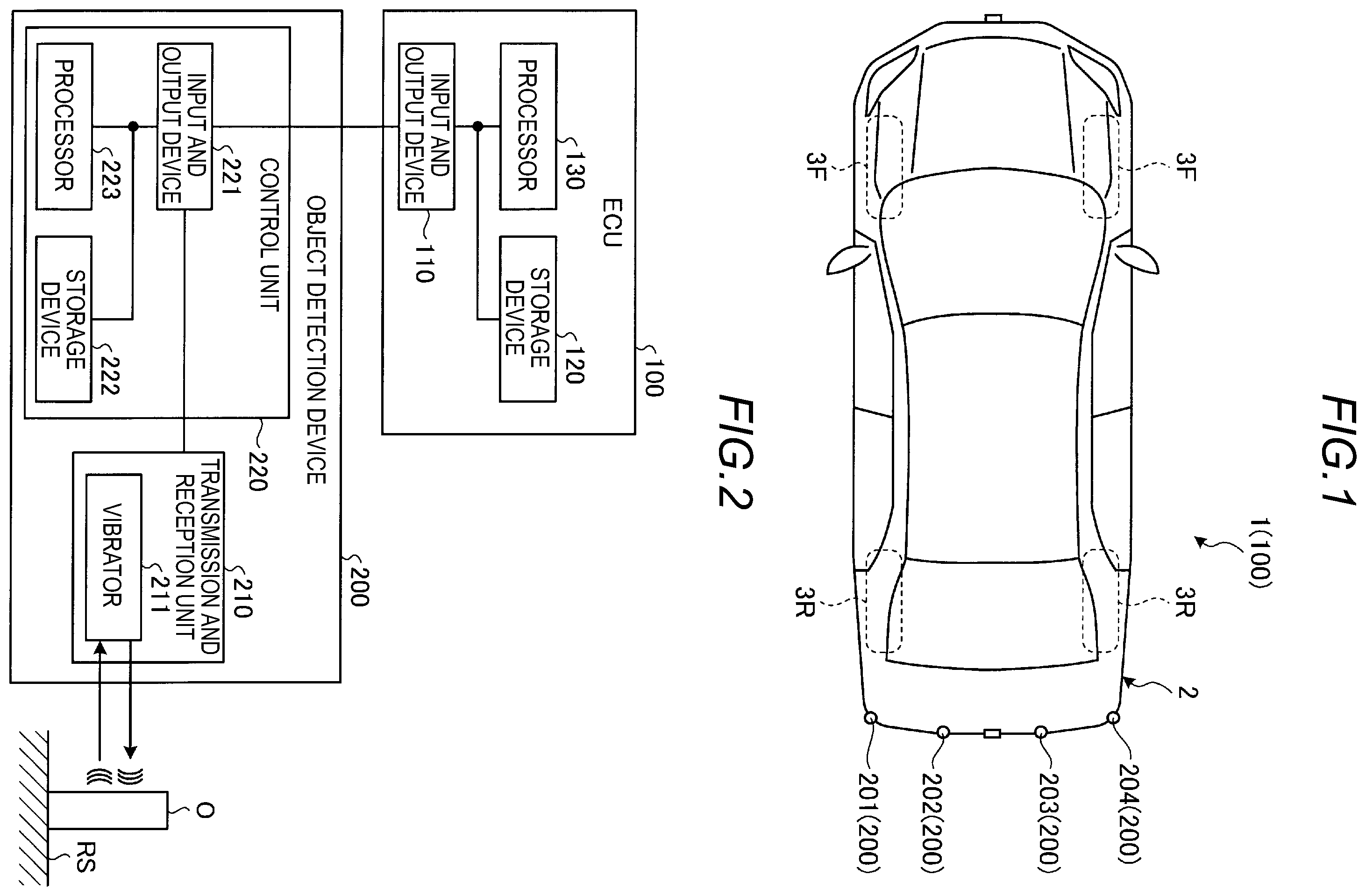 Patent US11815596 Figure 1 – Object detection device