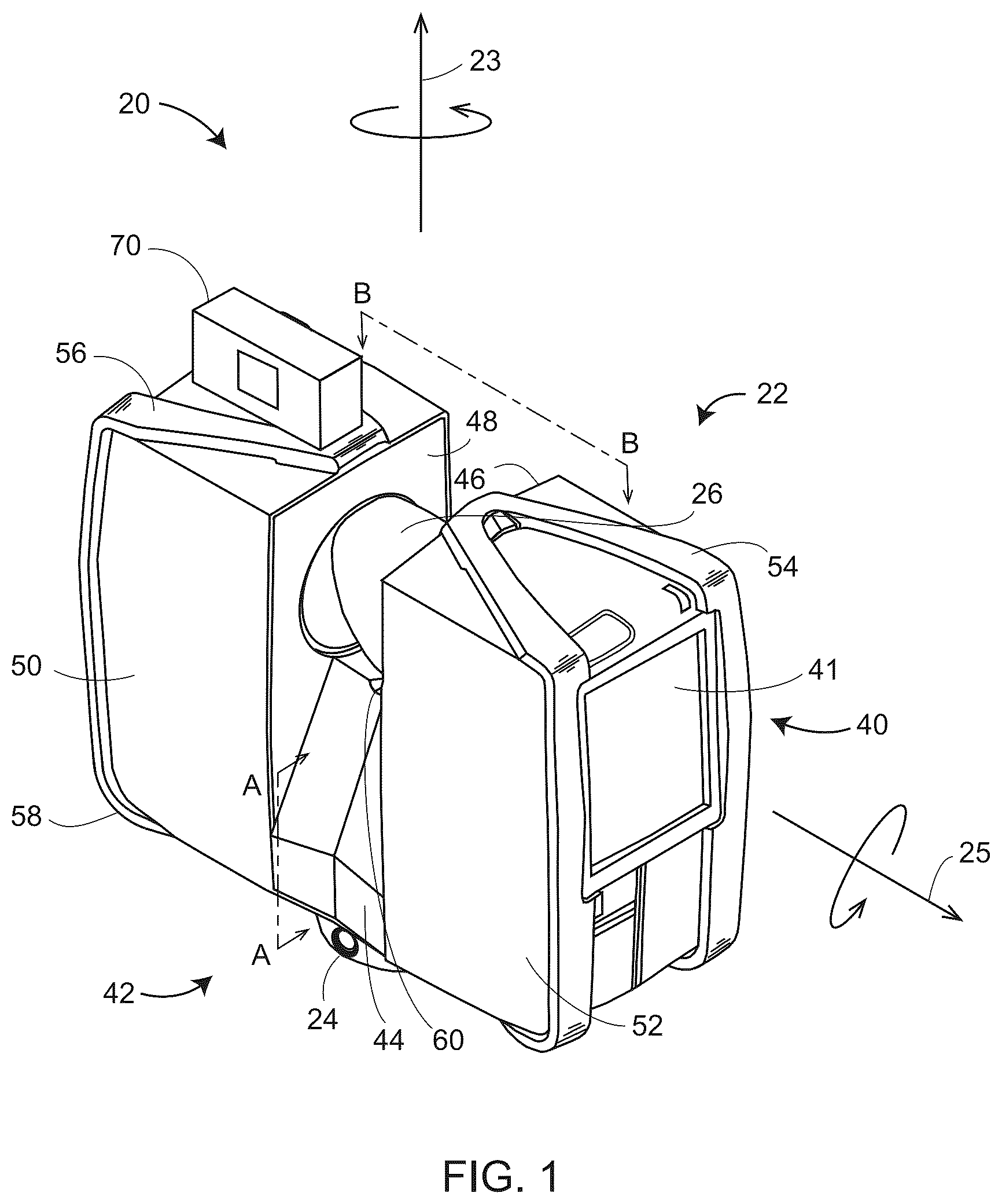 Patent US11815600 — Using a two-dimensional scanner to speed registration of three-dimensional scan data — Figure 1