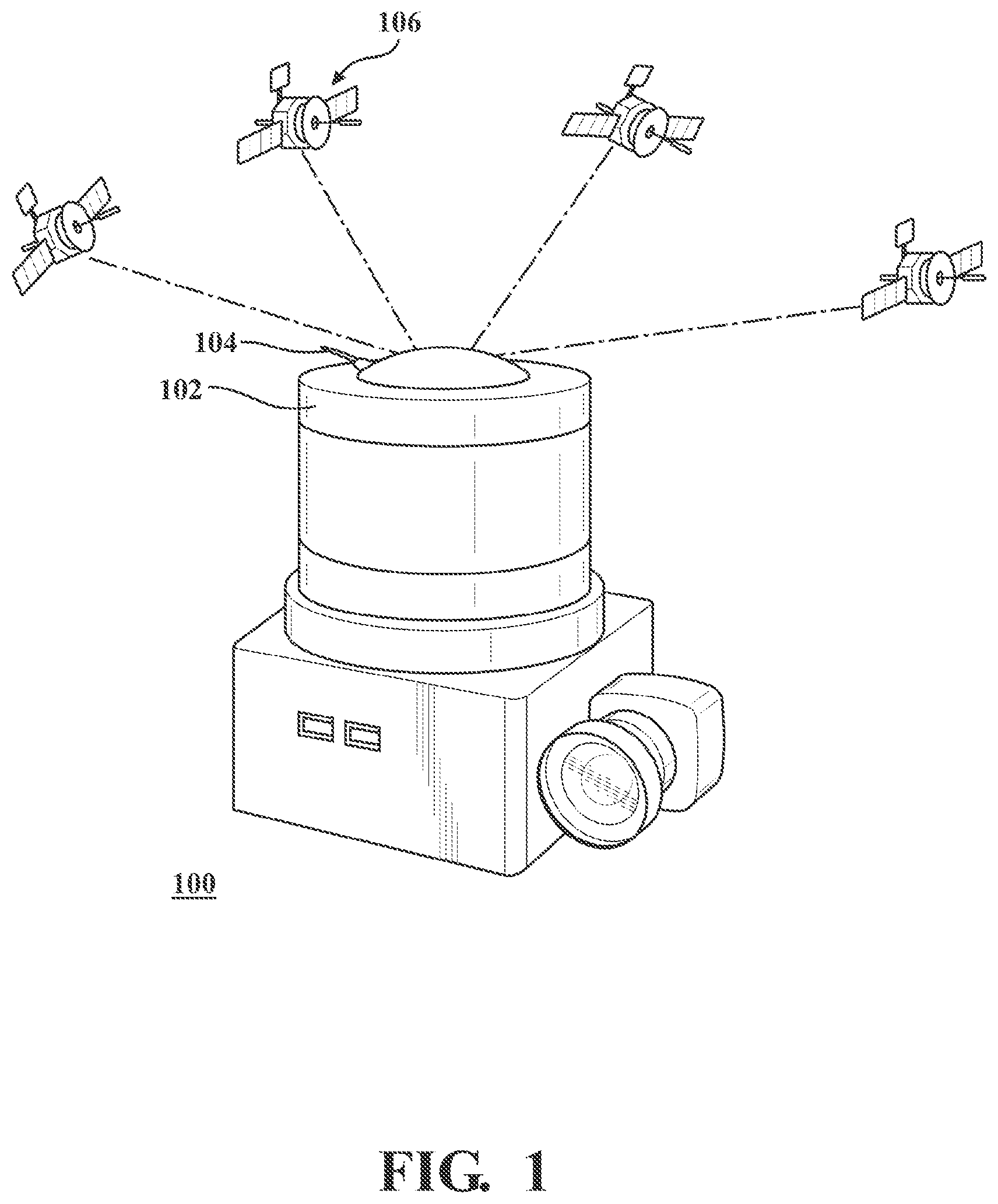 Patent US11815601 — Methods and systems for geo-referencing mapping systems — Figure 1