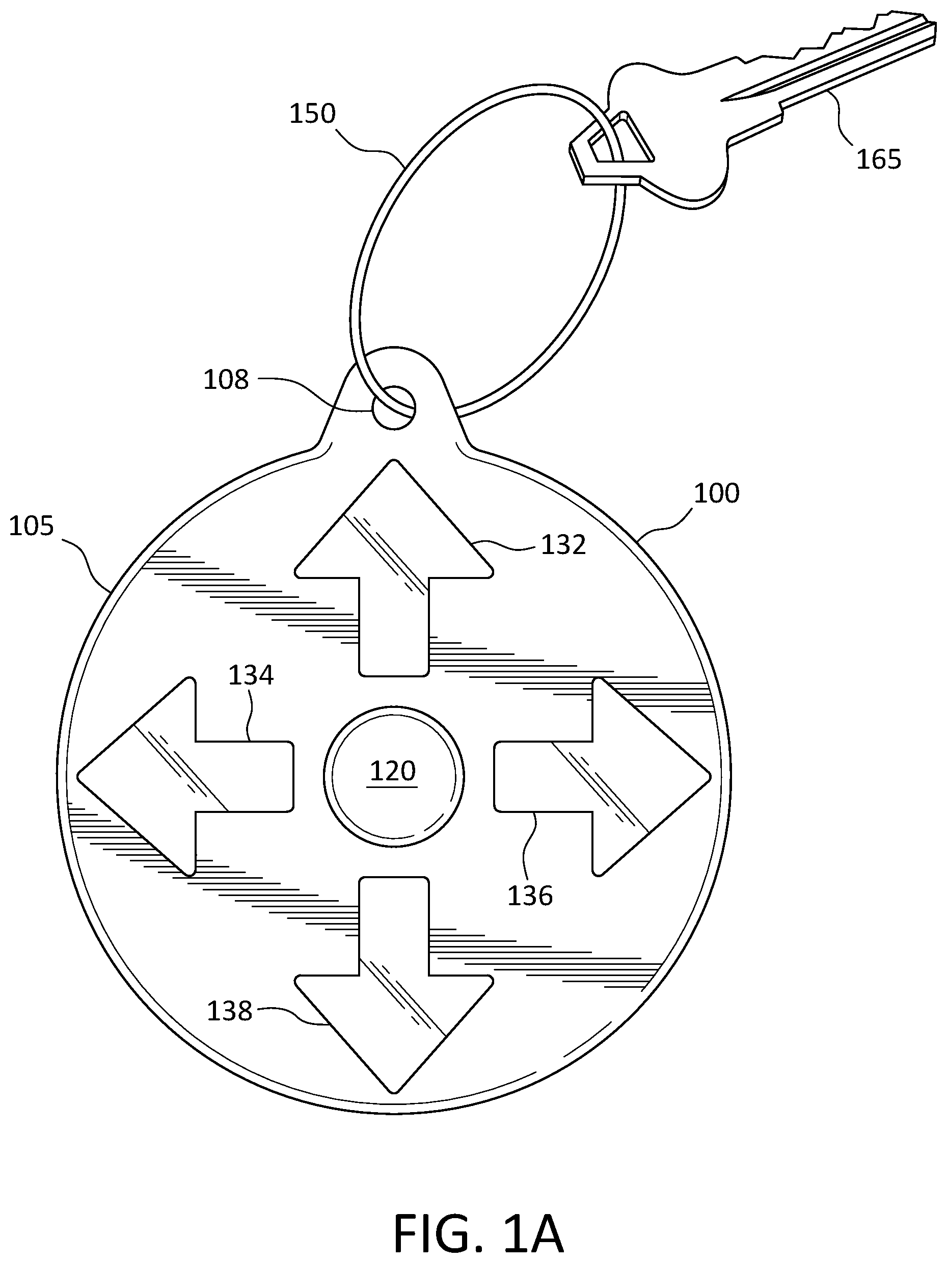 Patent US11815610 — Device, system, and method for determining a location of a vehicle — Figure 1