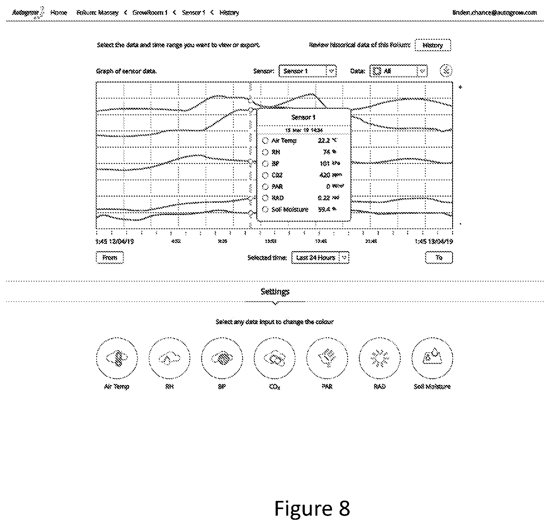 Patent US11815652 Figure 10 – Environmental sensors and sensing methods