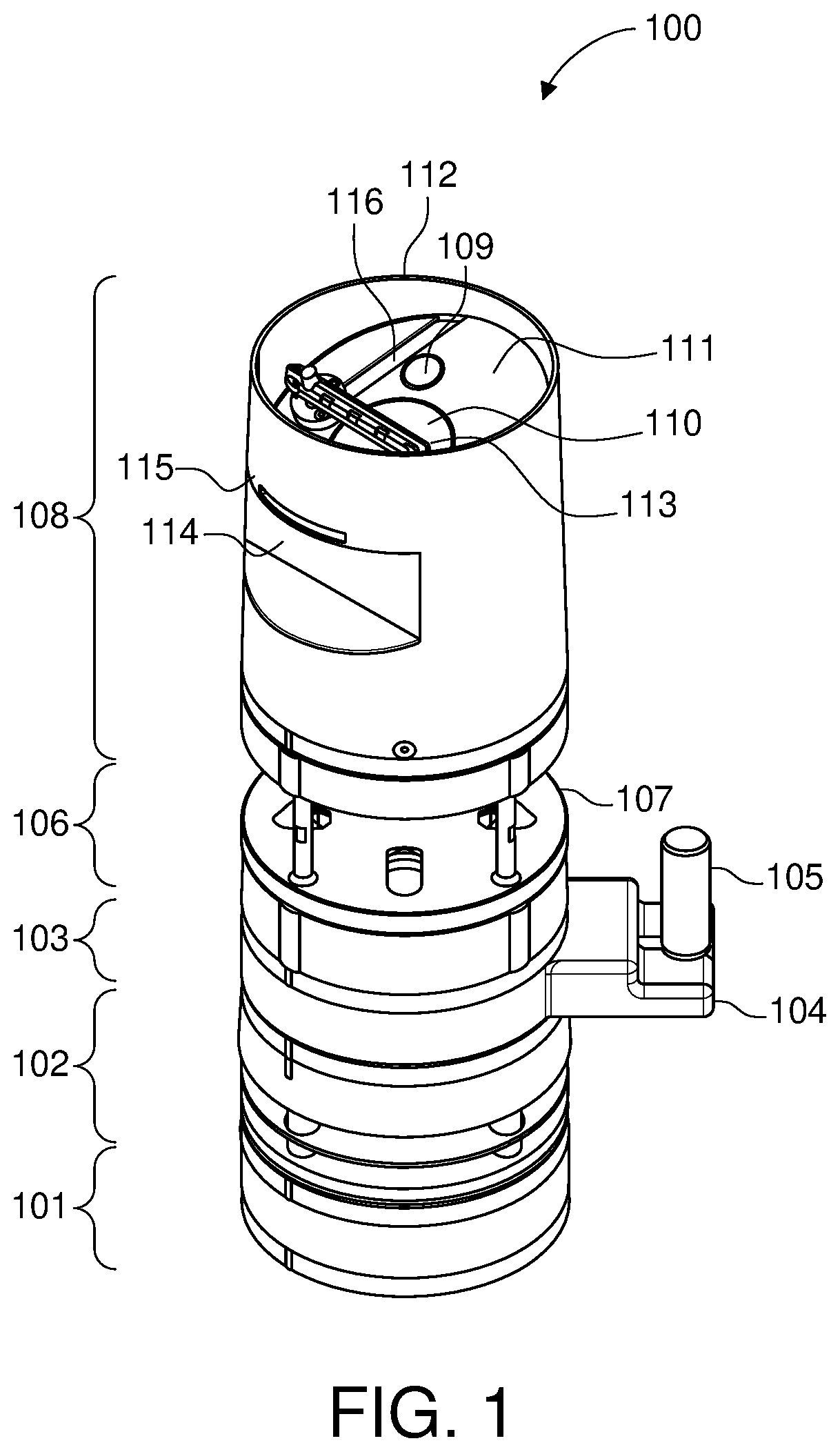 Patent US11815653 — Modular weather sensing system and method — Figure 1