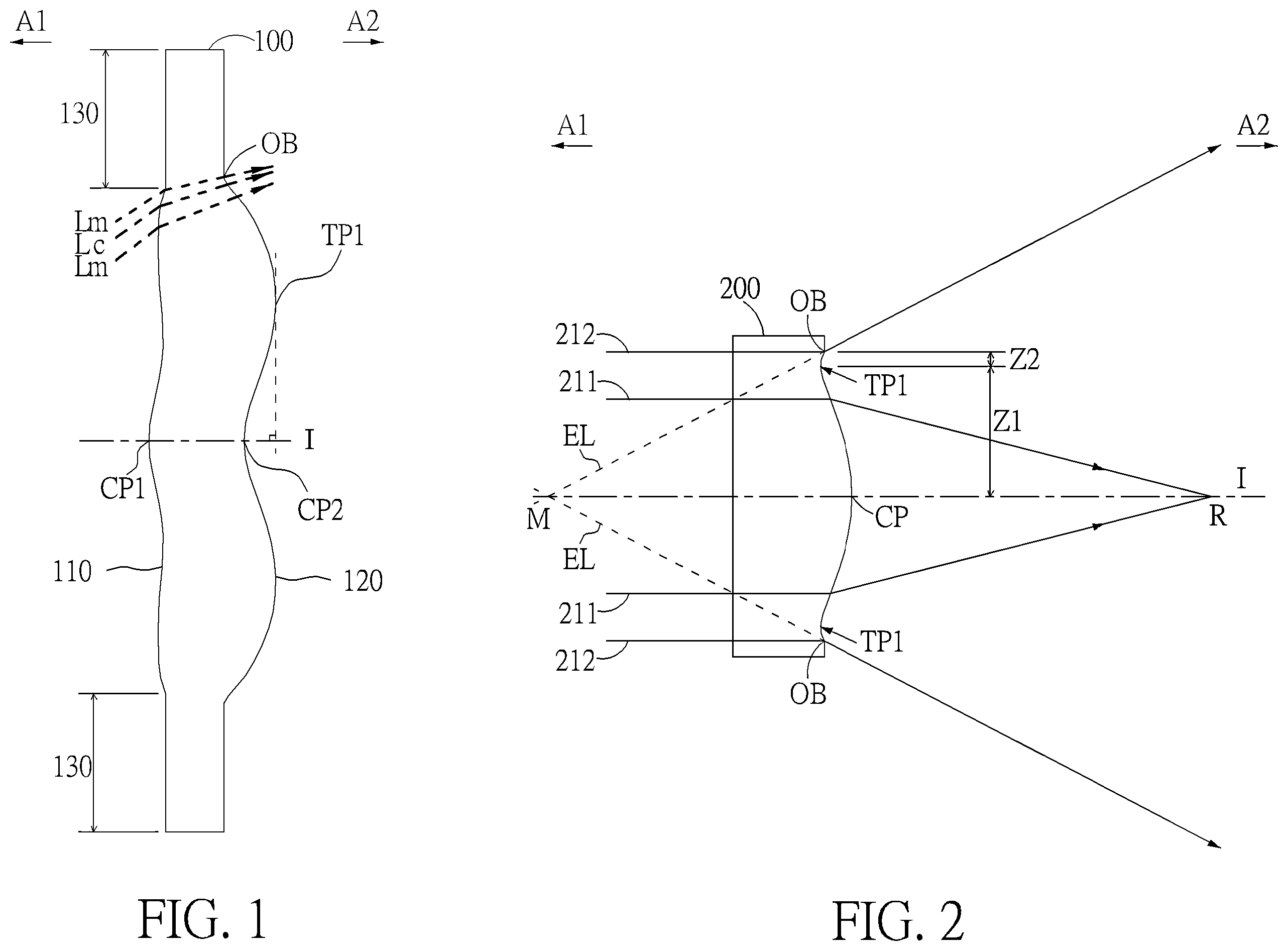 Patent US11815660 — Optical imaging lens — Figure 1
