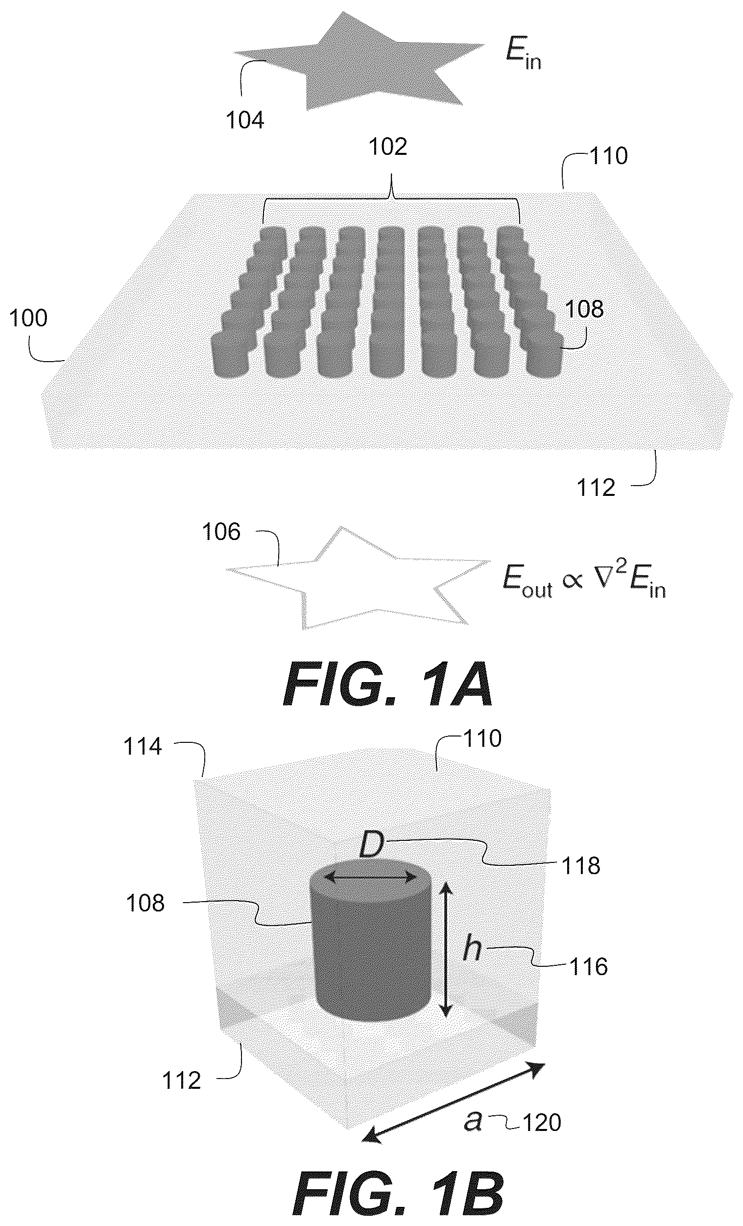 Patent US11815671 — Flat optics for image differentiation — Figure 1